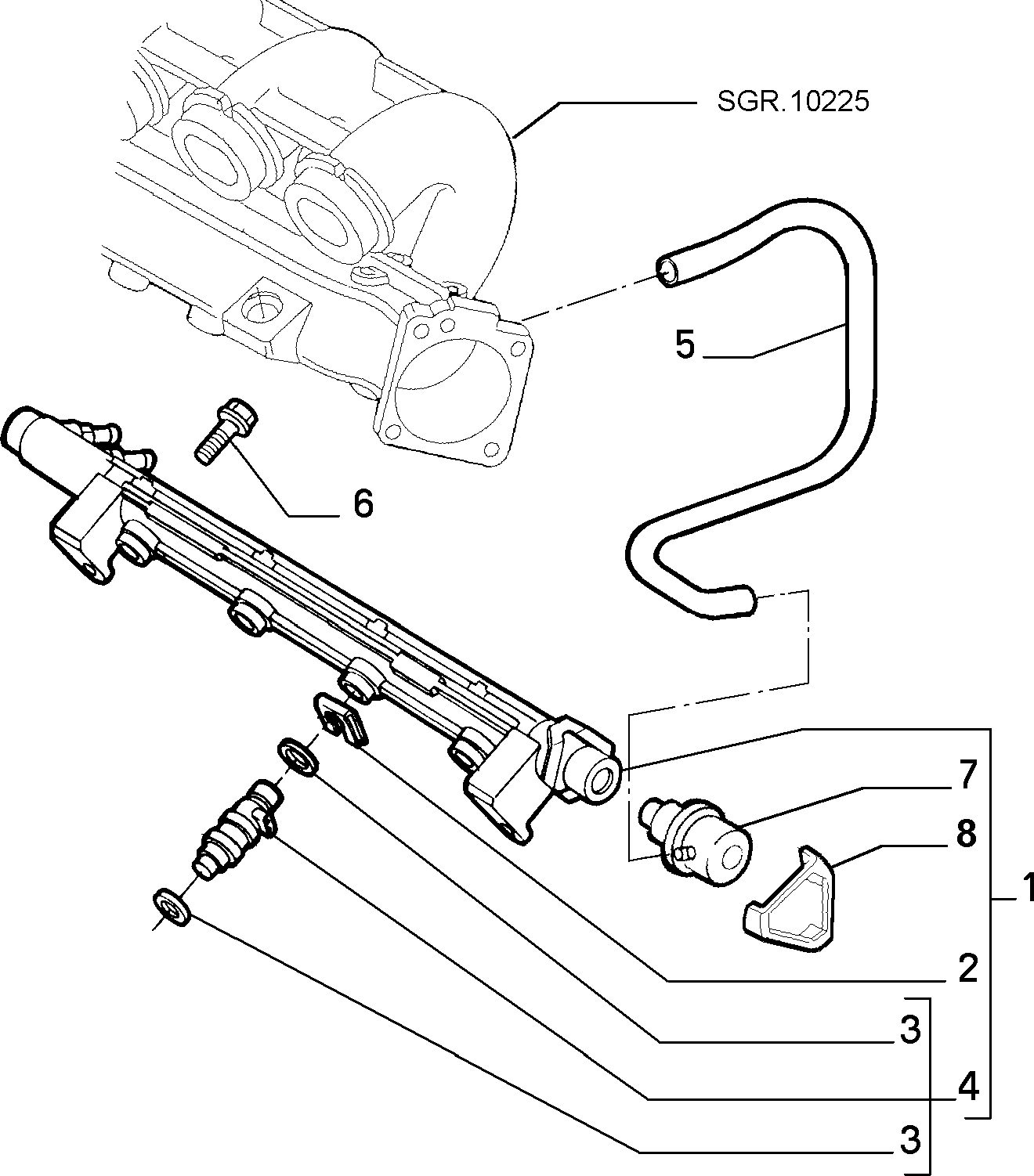 FIAT 46457494 - Degvielas spiediena regulators autospares.lv