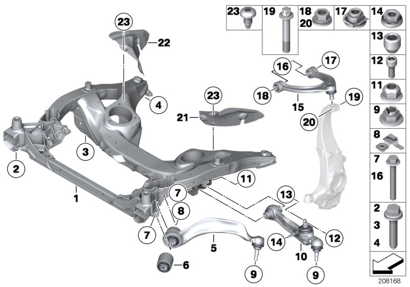 BMW 33 31 6 767 586 - Remkomplekts, Riteņa piekare www.autospares.lv