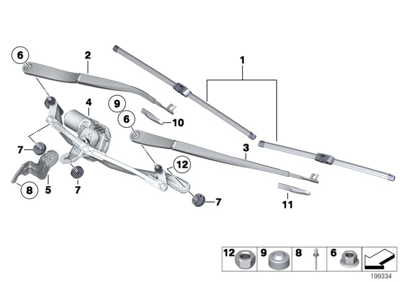 BMW 61 61 2 147 365 - Wiper Blade www.autospares.lv