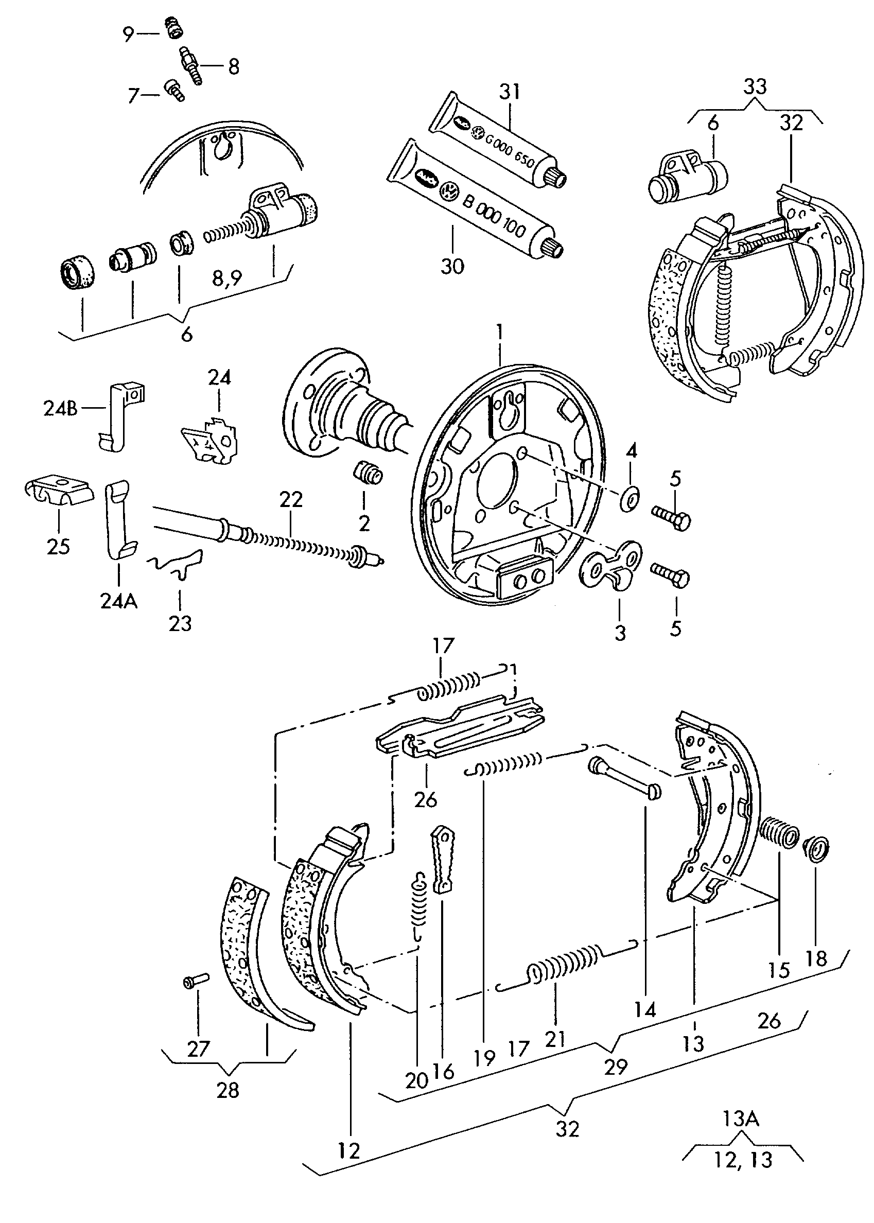 Vauxhall 191609525 - Bremžu loku komplekts autospares.lv