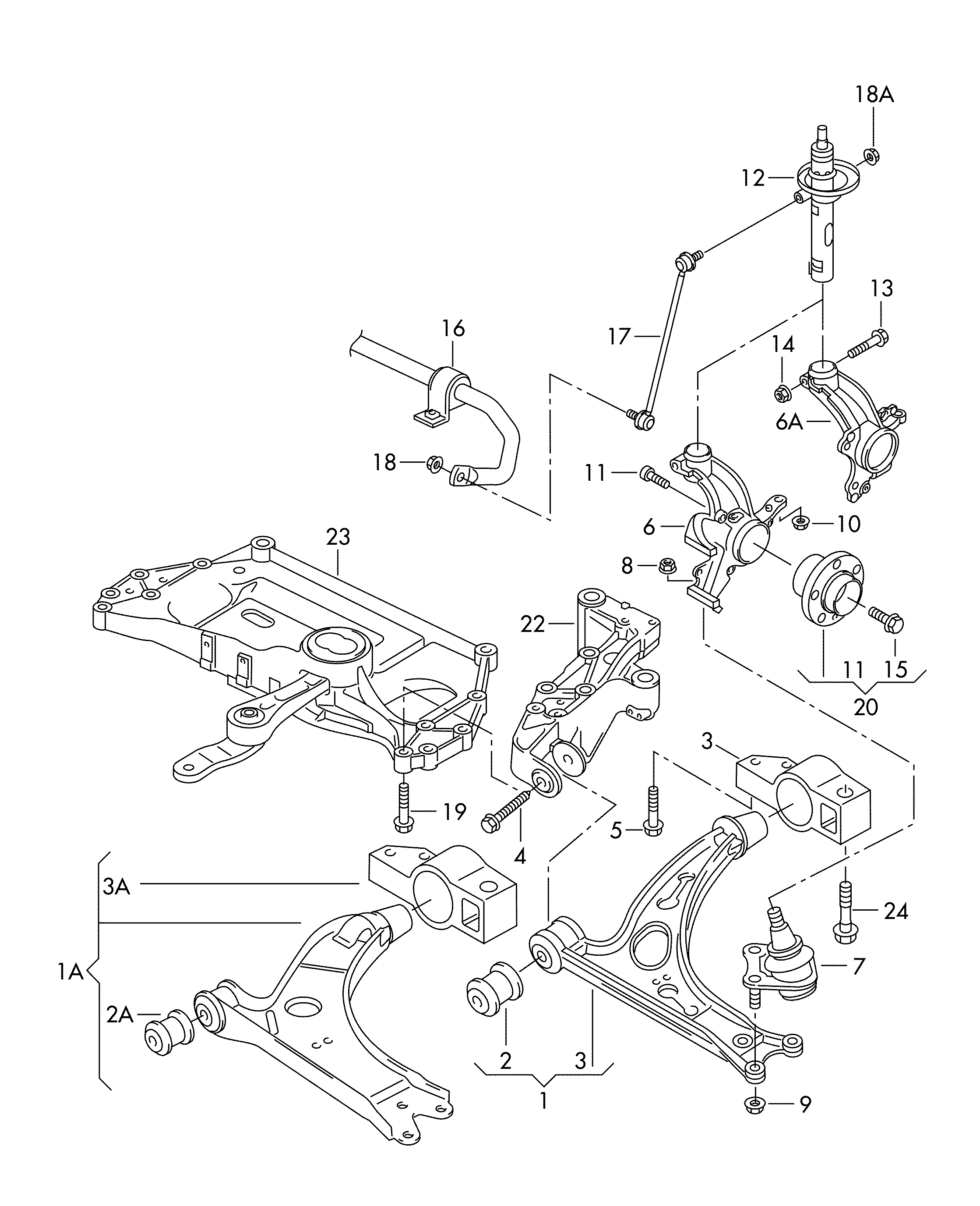 VAG 1K0 407 151AB - Neatkarīgās balstiekārtas svira, Riteņa piekare autospares.lv