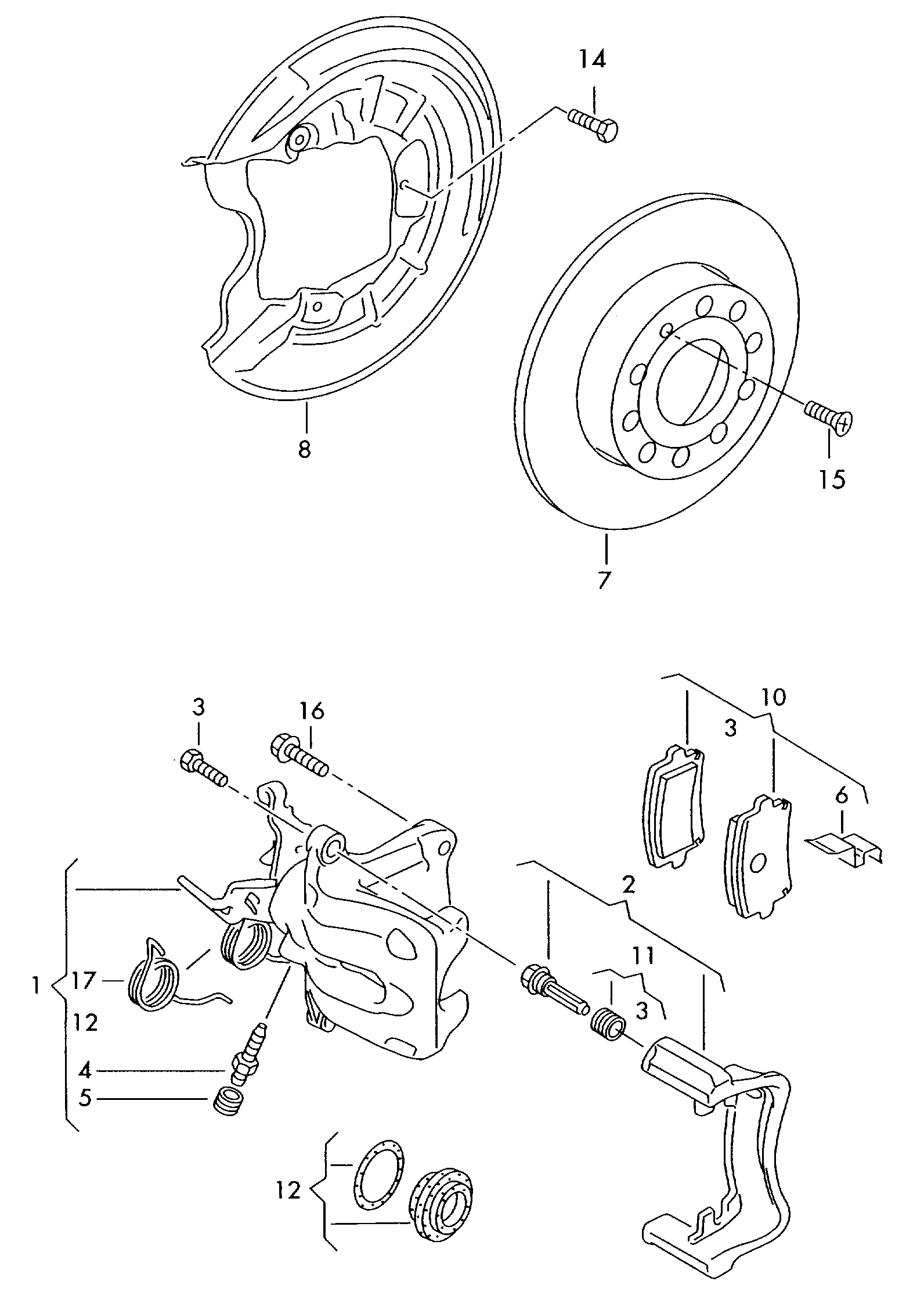 Seat 1K0615601K - Тормозной диск www.autospares.lv