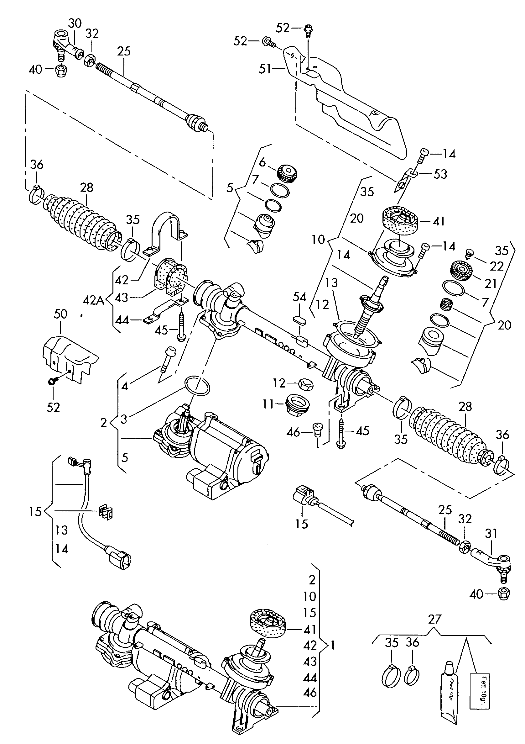 VW 1K0 423 812 E - Stūres šķērsstiepņa uzgalis autospares.lv