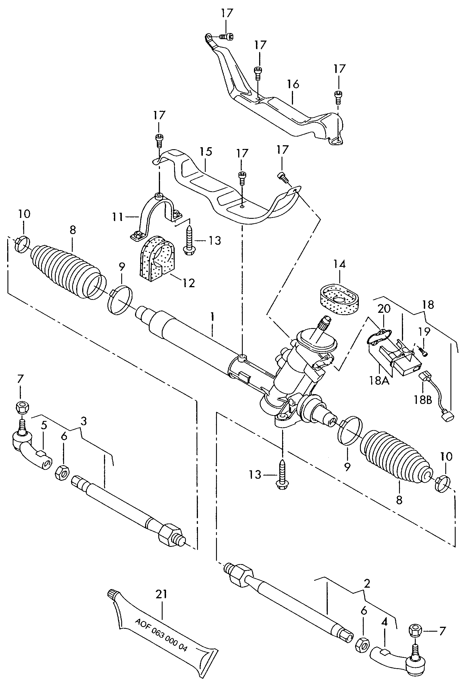 VAG 6Q0 423 803B - Stūres šķērsstiepnis autospares.lv