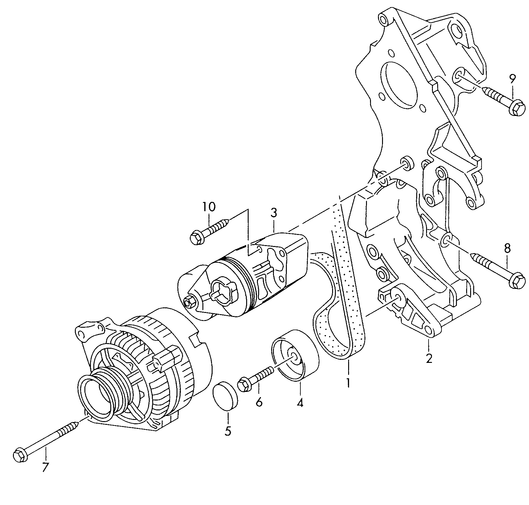 VW 038 903 315 C - Demferis, Ķīļrievu siksna autospares.lv