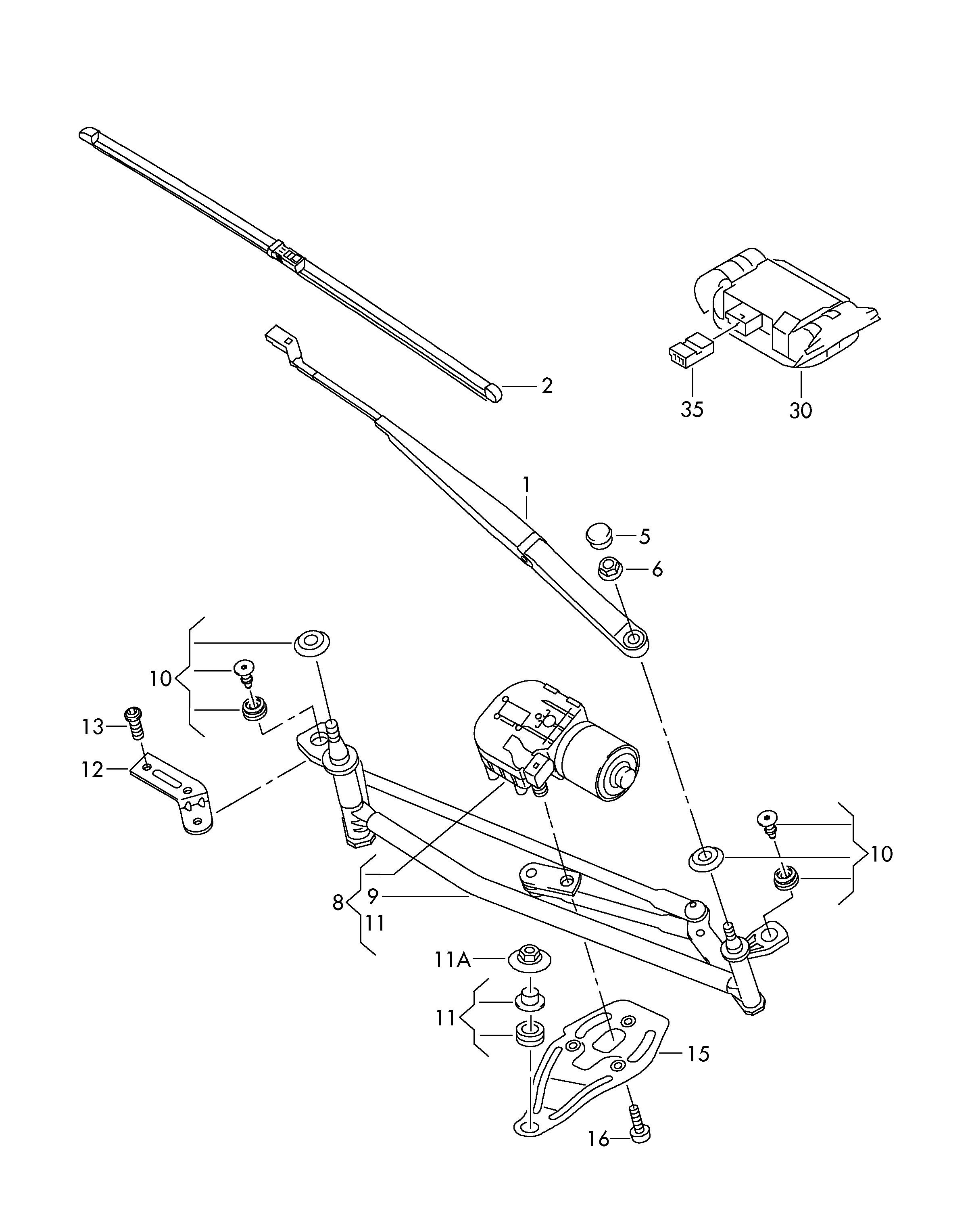 Skoda 5L1955425 - Stikla tīrītāja slotiņa autospares.lv