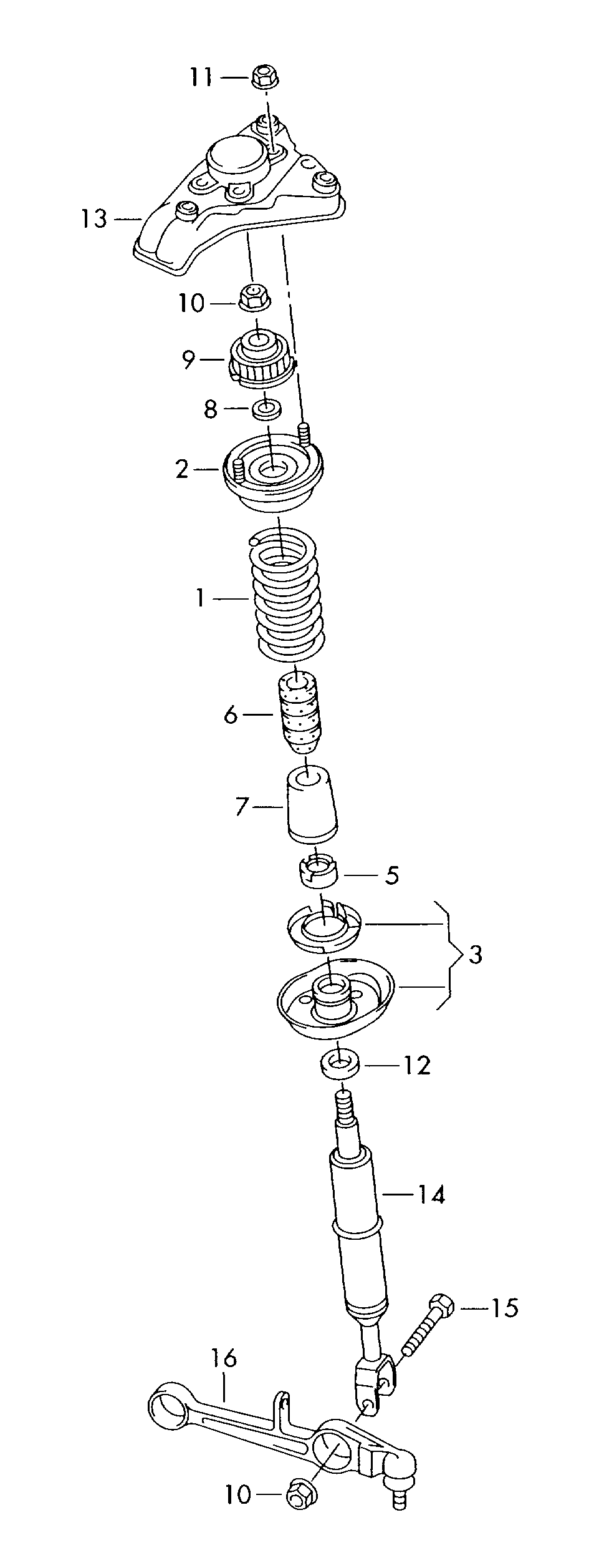 Skoda 4B0412031CD - Gas shock absorber www.autospares.lv