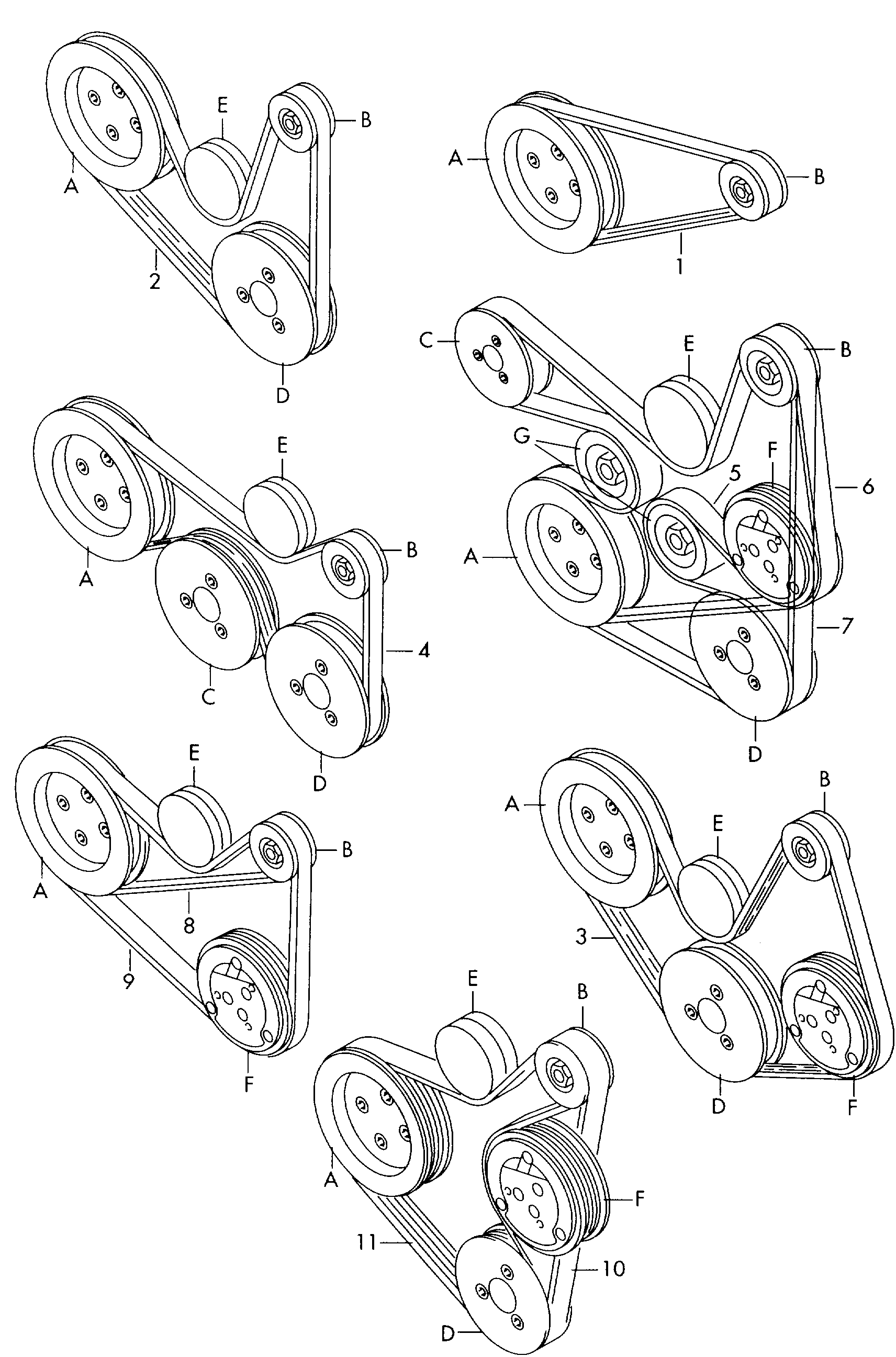 Seat 036 145 933 AJ - Ķīļrievu siksna autospares.lv