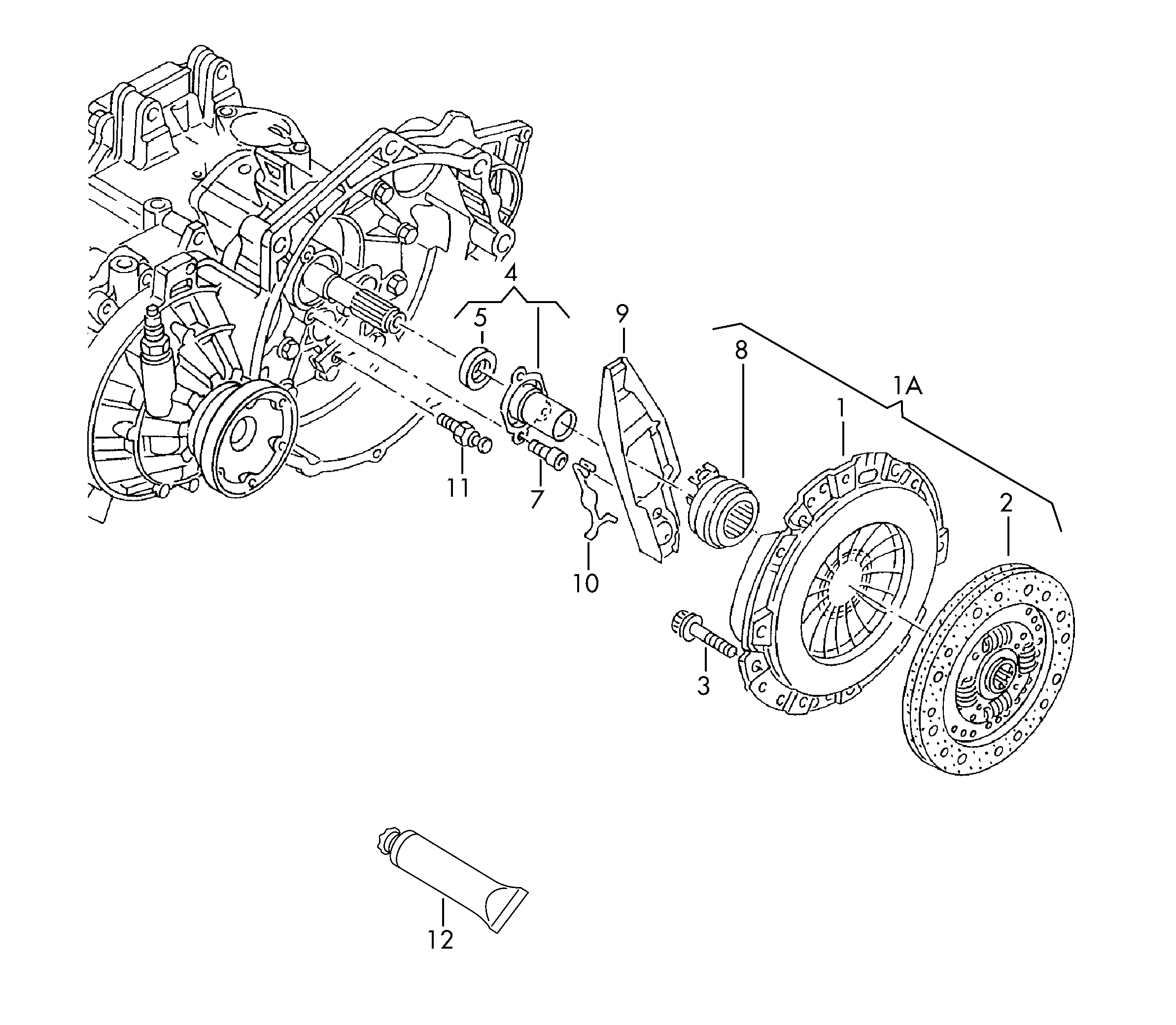 Seat 06A 141 031 H - Sajūga komplekts autospares.lv