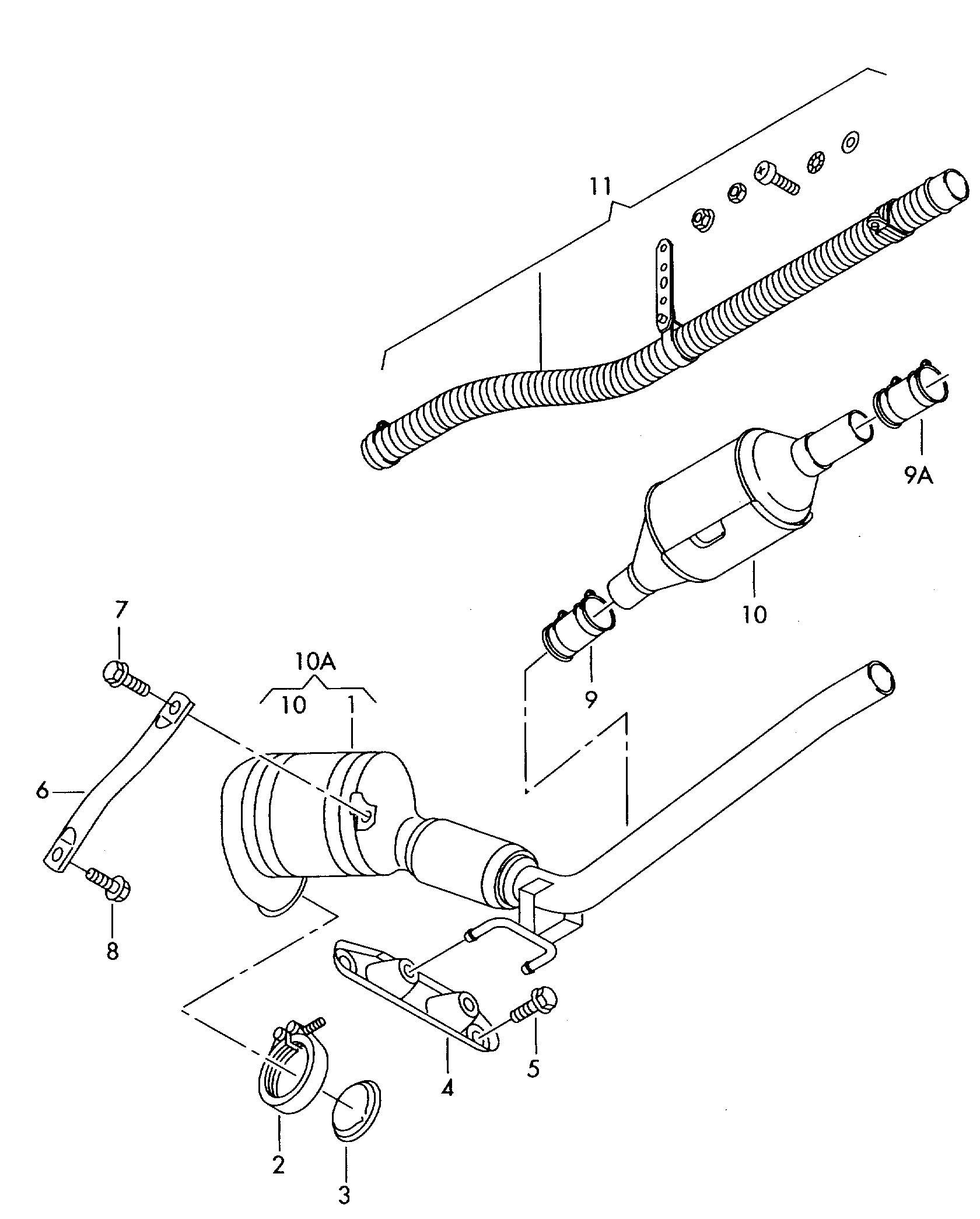 VAG 1K0.254.800 - Комплект дооснащения, сажевый / частичный фильтр www.autospares.lv