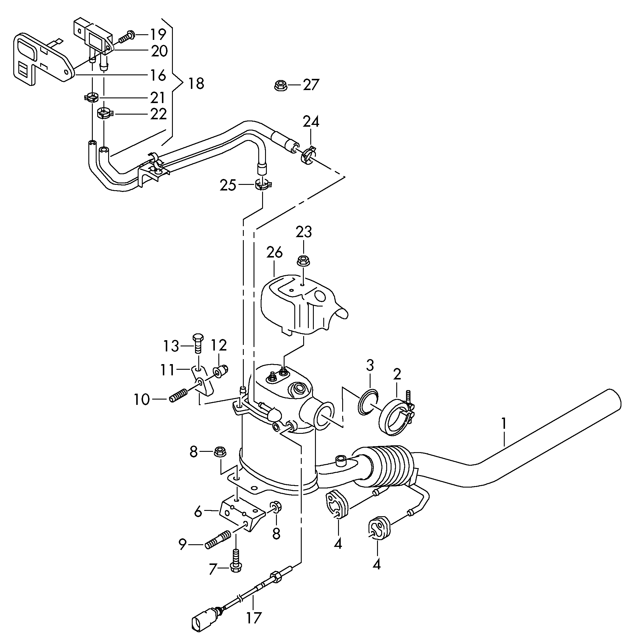 Seat 6R0254700MX - Nosēdumu / Daļiņu filtrs, Izplūdes gāzu sistēma autospares.lv