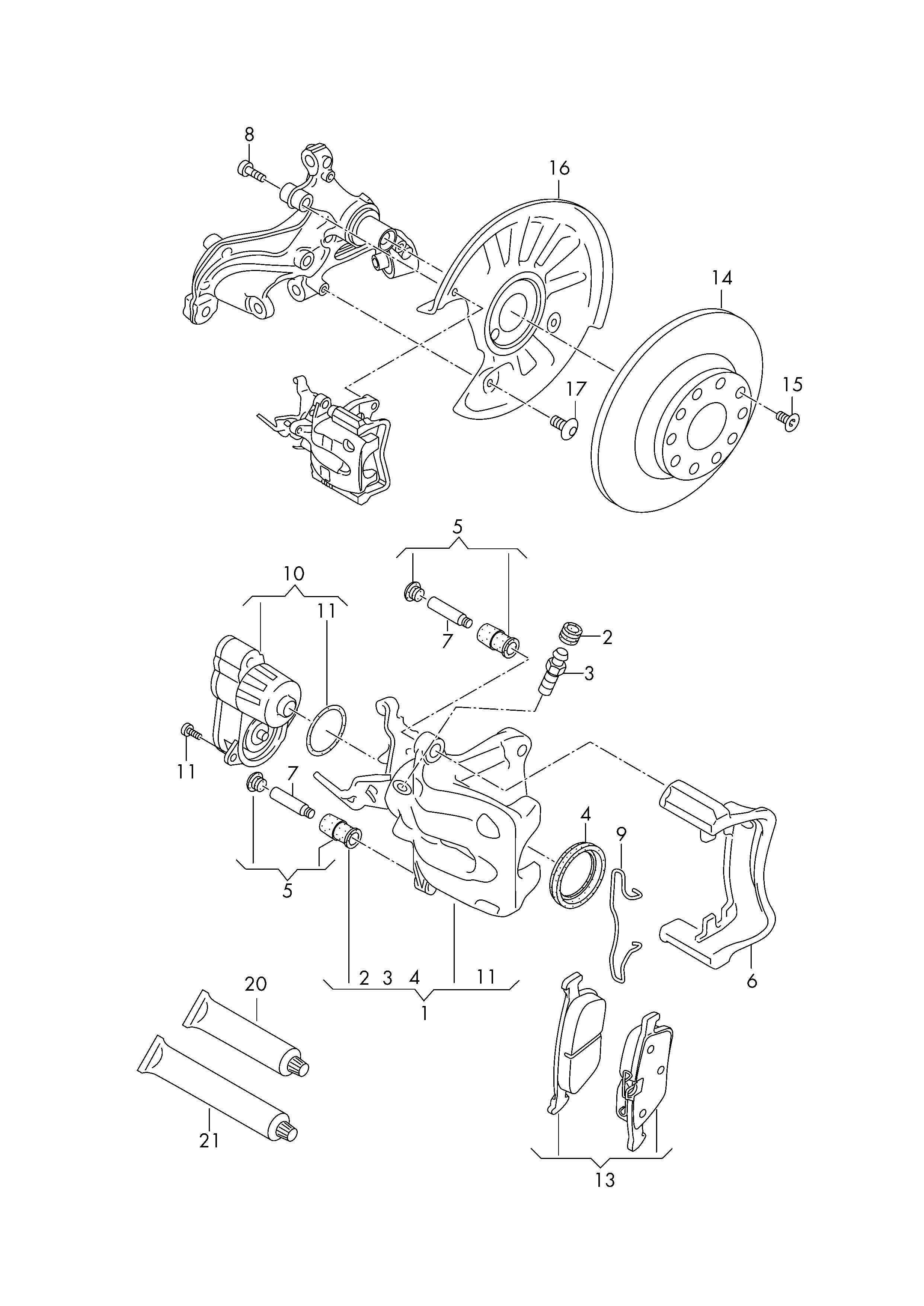 VAG 3Q0615423 - Тормозной суппорт www.autospares.lv