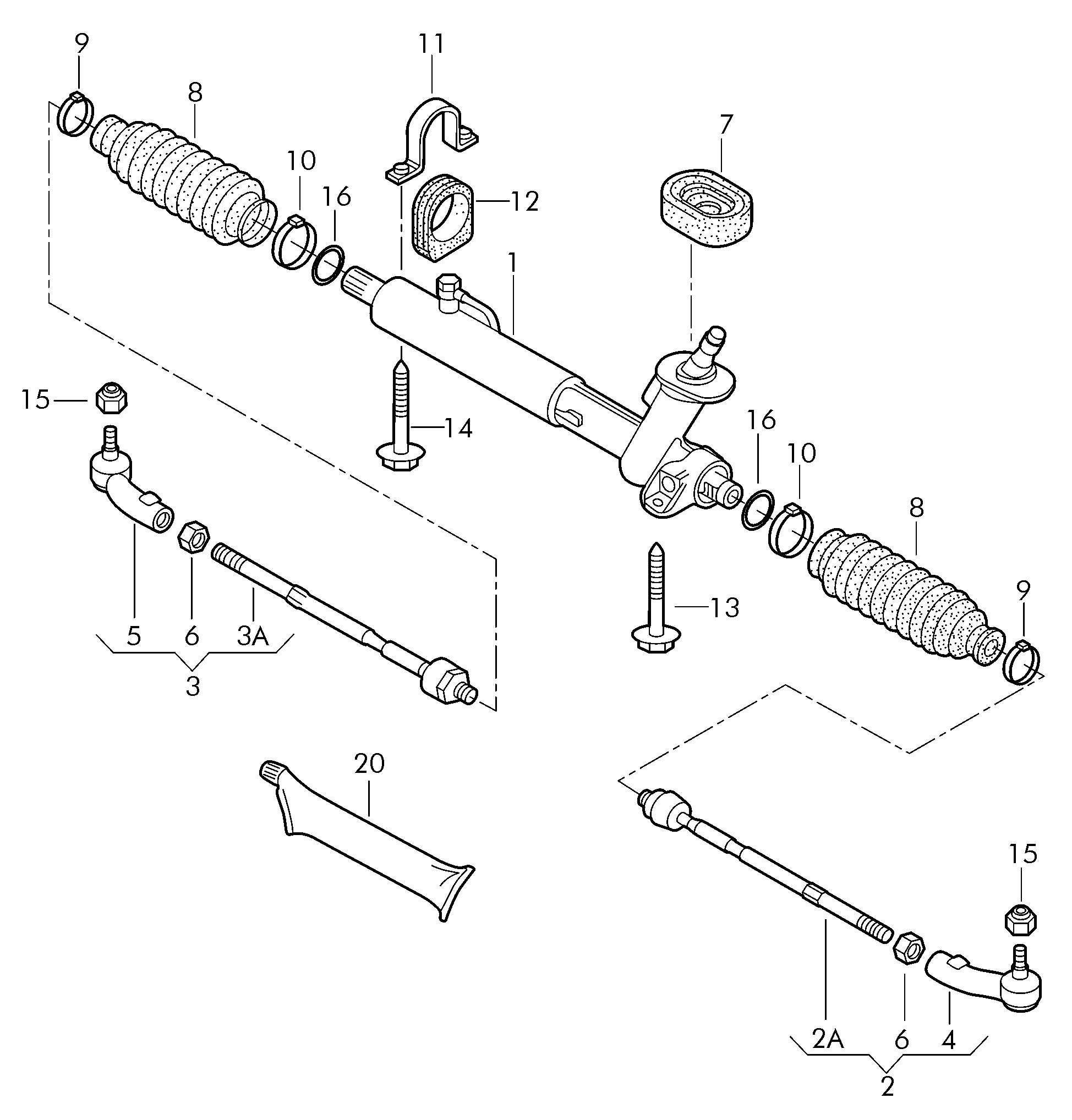 VAG 6Q0 419 811 C - Stūres šķērsstiepņa uzgalis autospares.lv