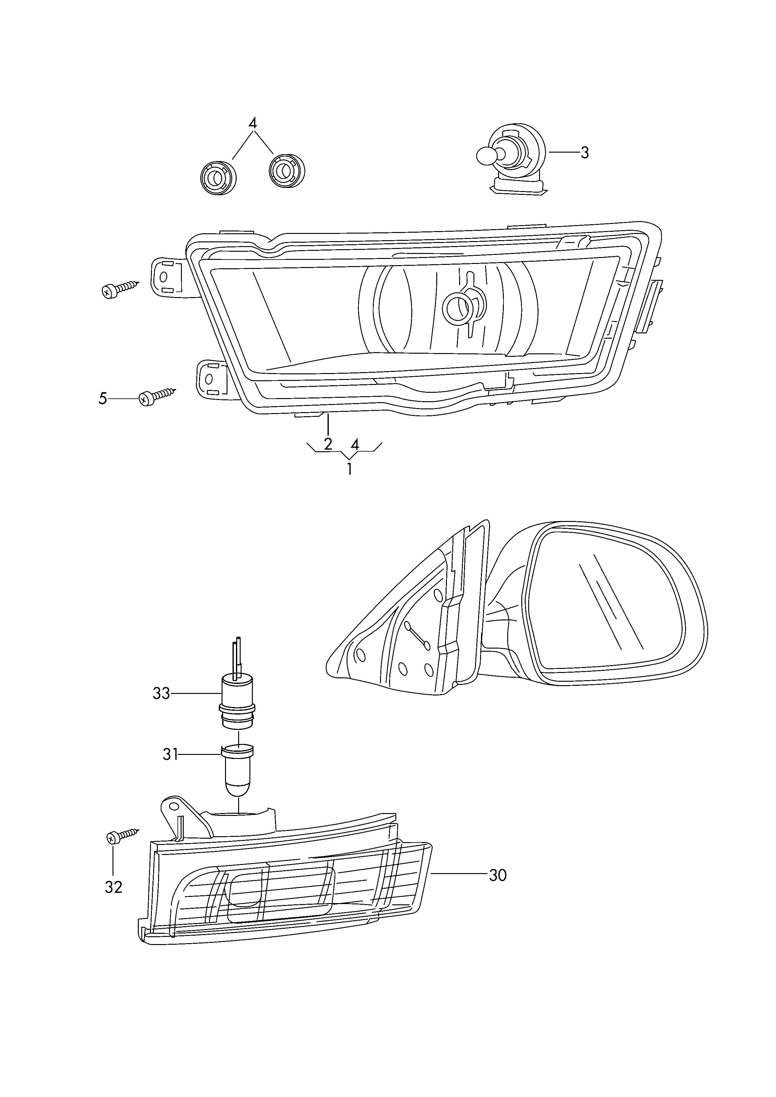 AUDI 161 949 111 - Pagrieziena signāla lukturis autospares.lv