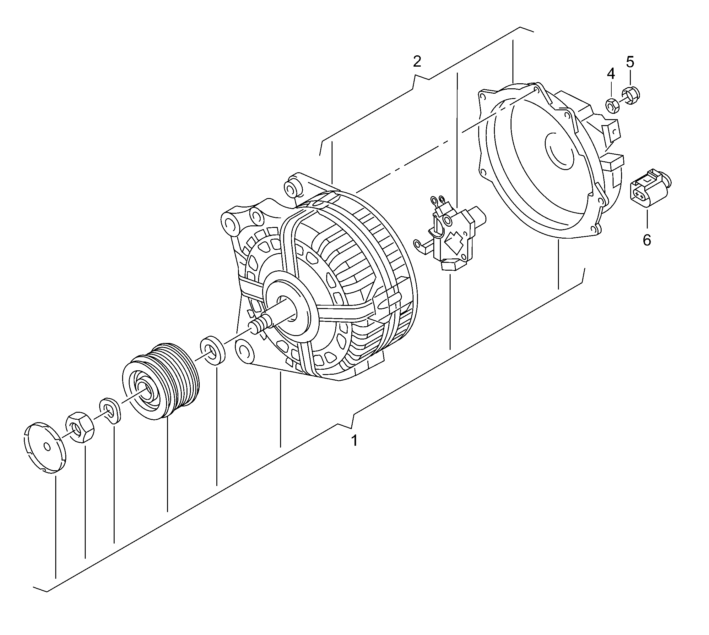 Skoda 04E 903 024 Q - Piedziņas skriemelis, Ģenerators autospares.lv