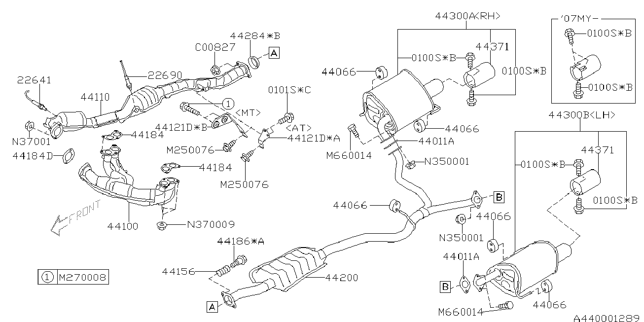 Subaru 22690AA590 - Lambda zonde autospares.lv