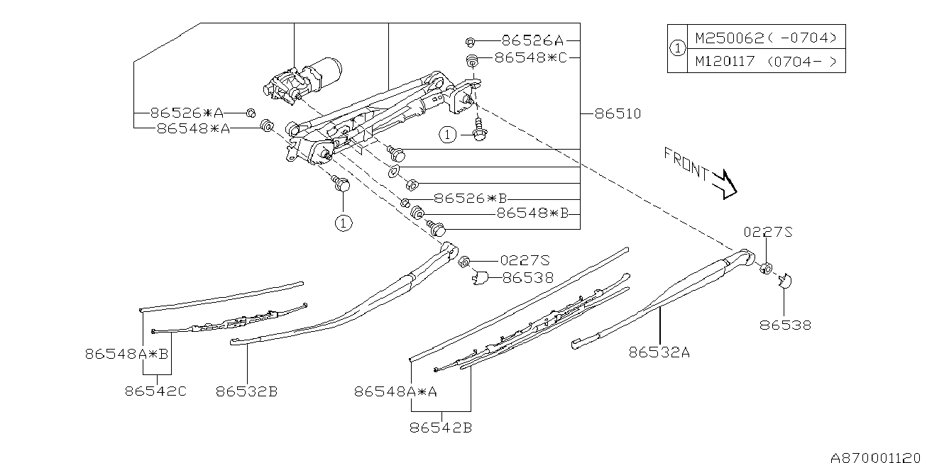 Subaru 86548XA03A - Stikla tīrītāja slotiņa autospares.lv