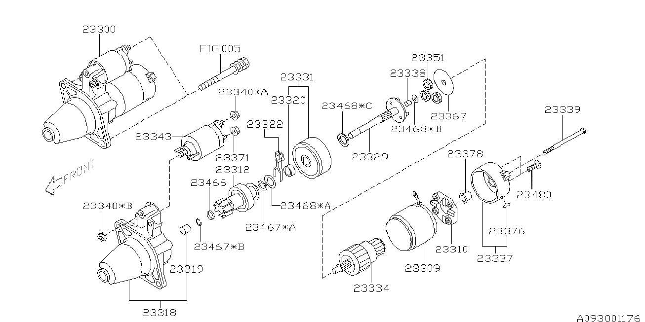 Subaru 23300-AA420 - Starteris autospares.lv