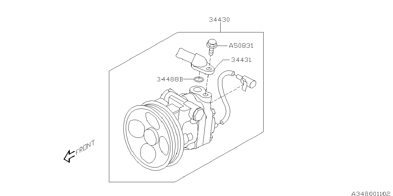 Subaru 34439AE020 - Blīve, Ieplūdes kolektors autospares.lv