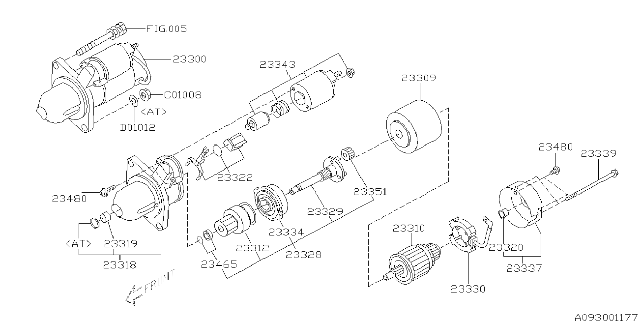 Subaru 23300AA460 - Стартер www.autospares.lv