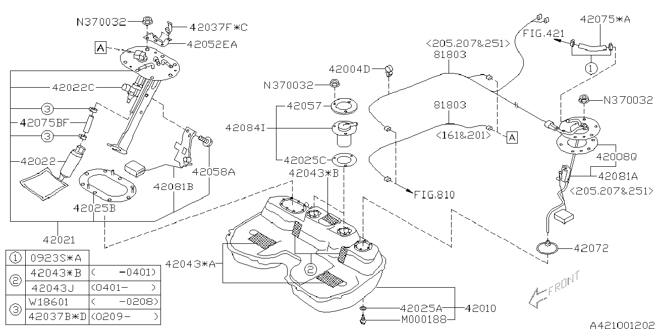 Subaru 42022-FE010 - Degvielas sūknis autospares.lv