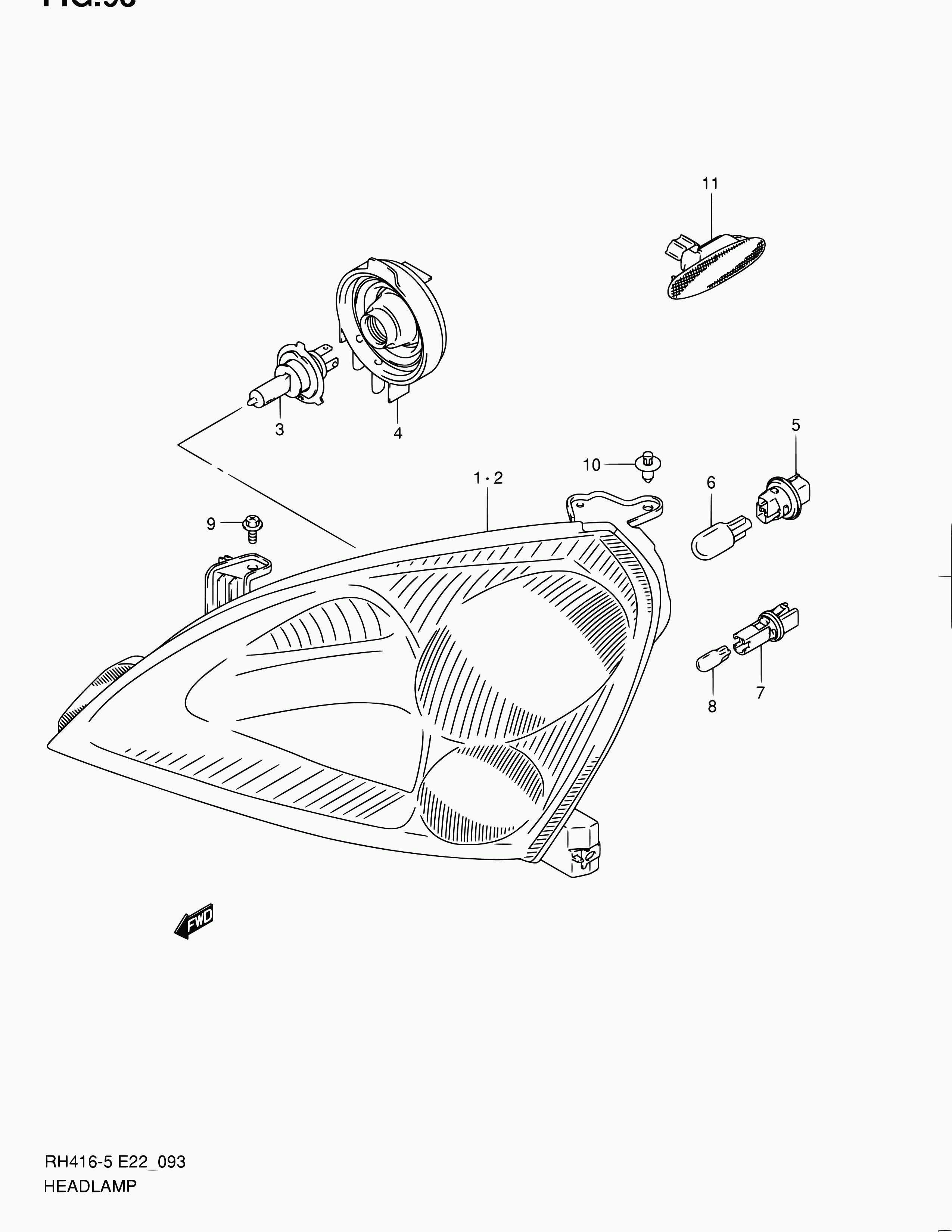 Suzuki 09471-12182 - Bulb, fog light www.autospares.lv