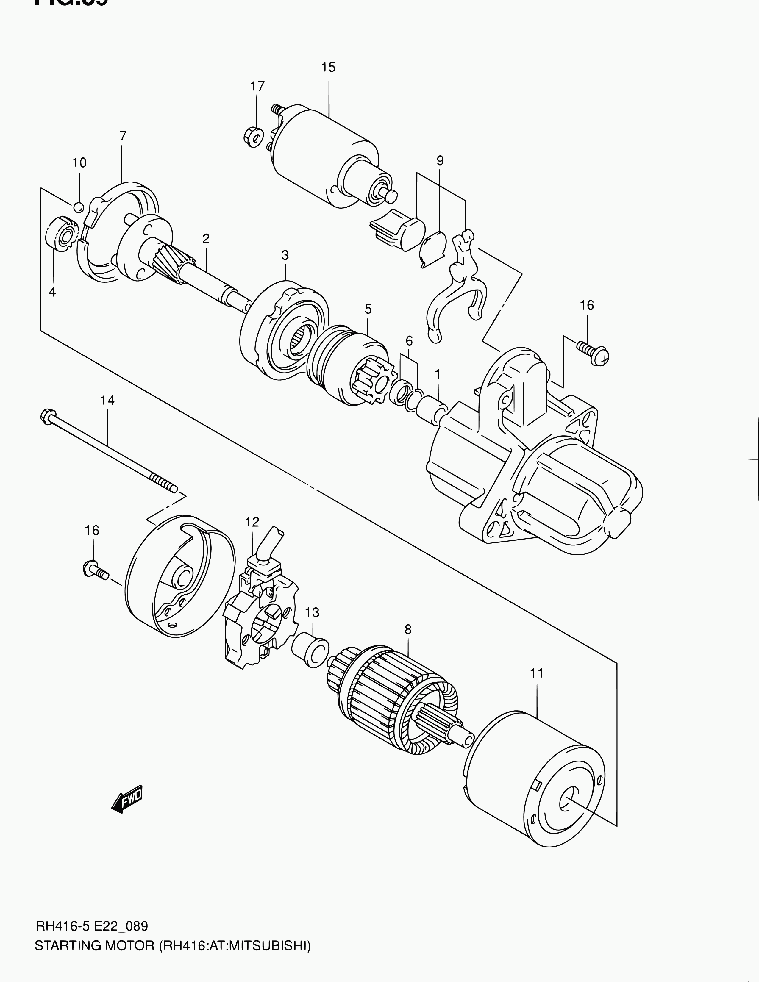 NISSAN 31320-86030 - Zobrats, Starteris autospares.lv