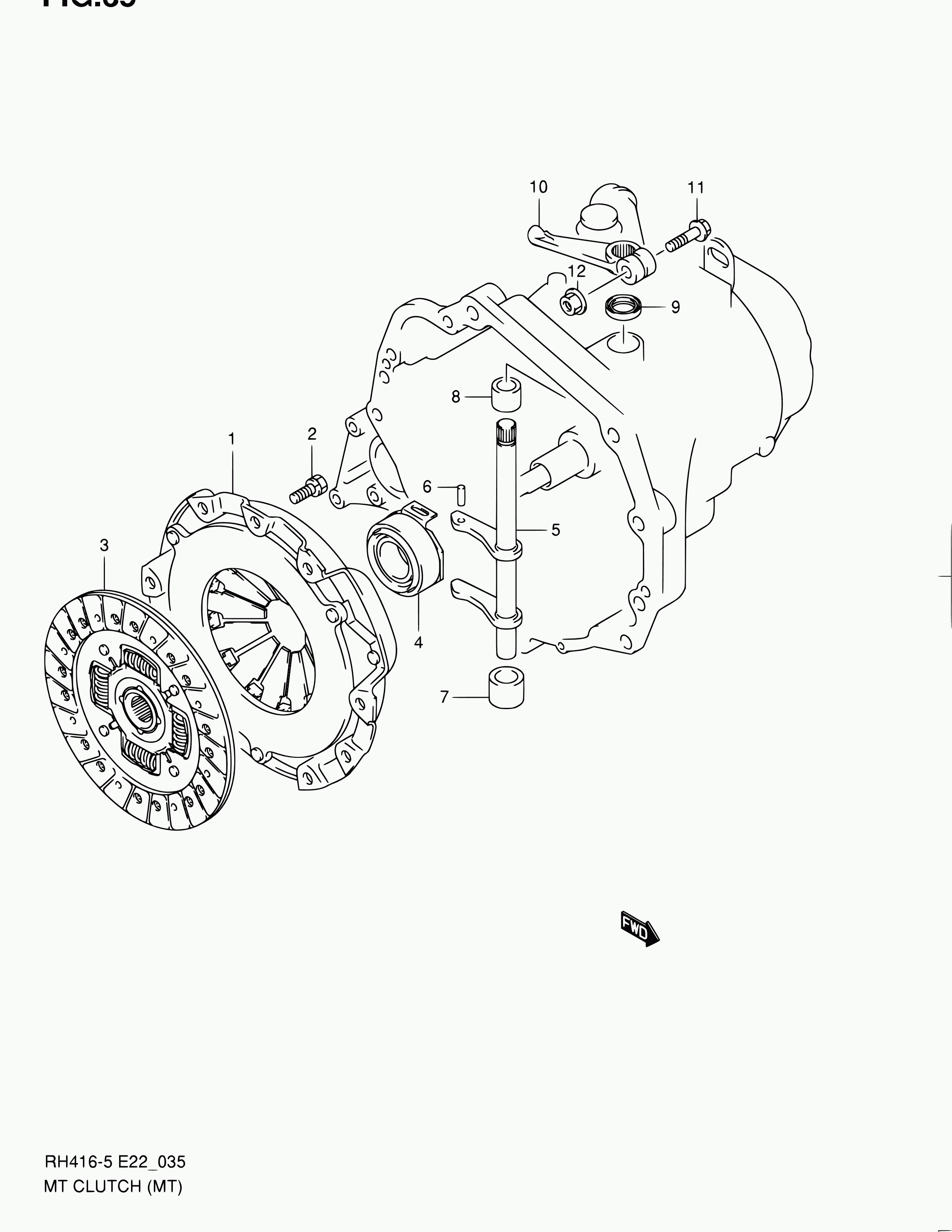 Suzuki 22100-70C40 - Sajūga piespiedējdisks autospares.lv