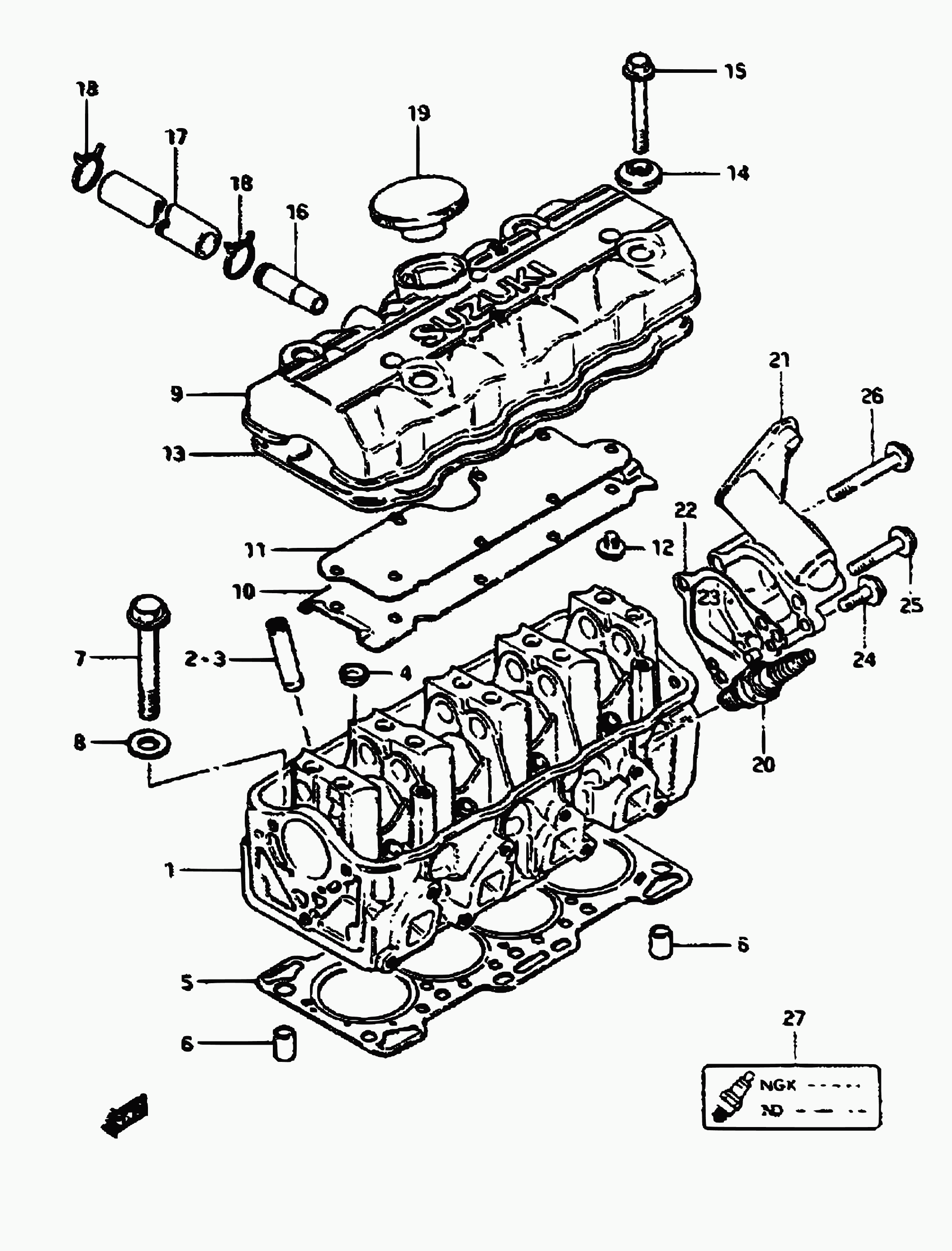 Suzuki 17569-80000 - Blīve, Termostats autospares.lv