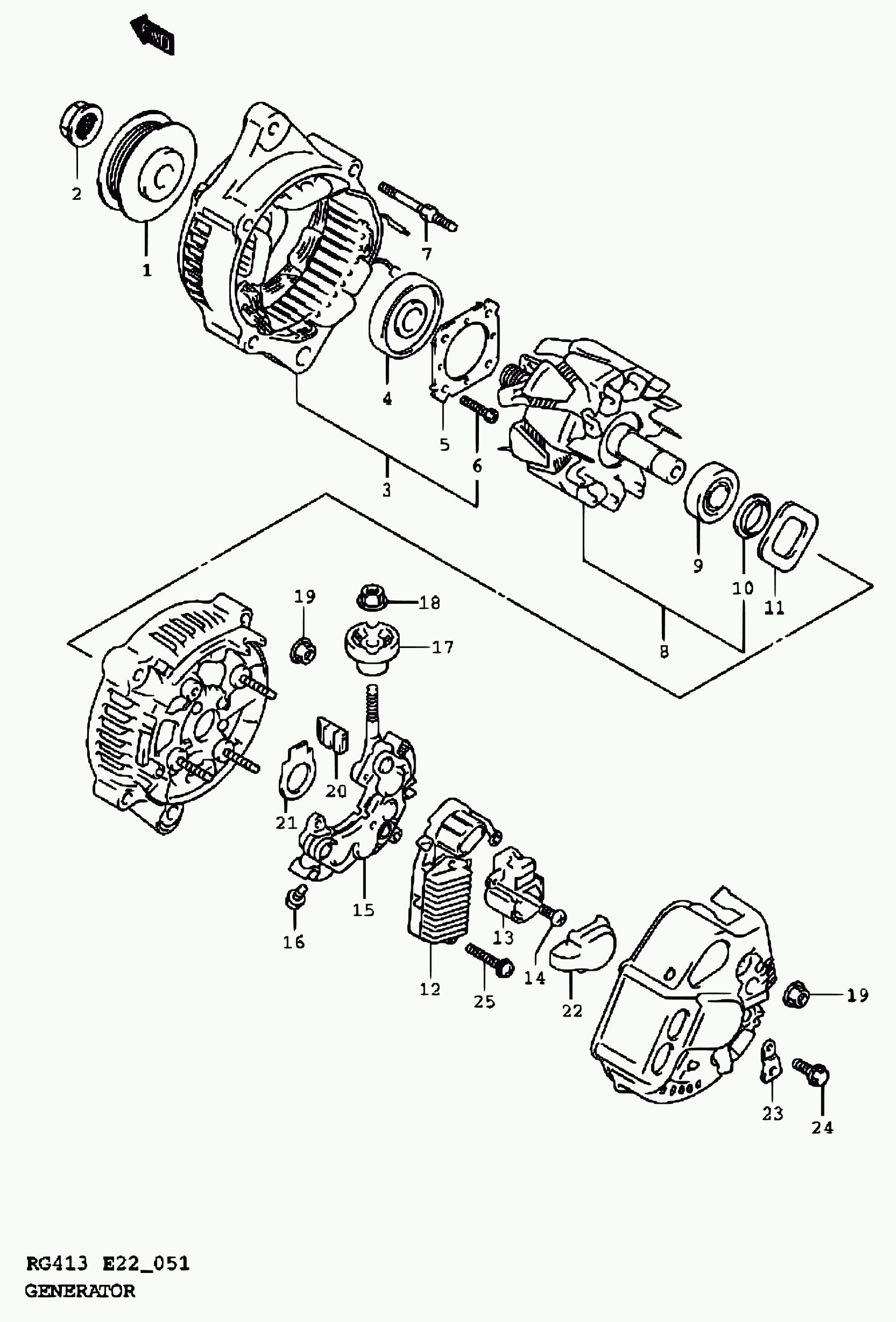 Bedford 31400-80G00 - Генератор www.autospares.lv