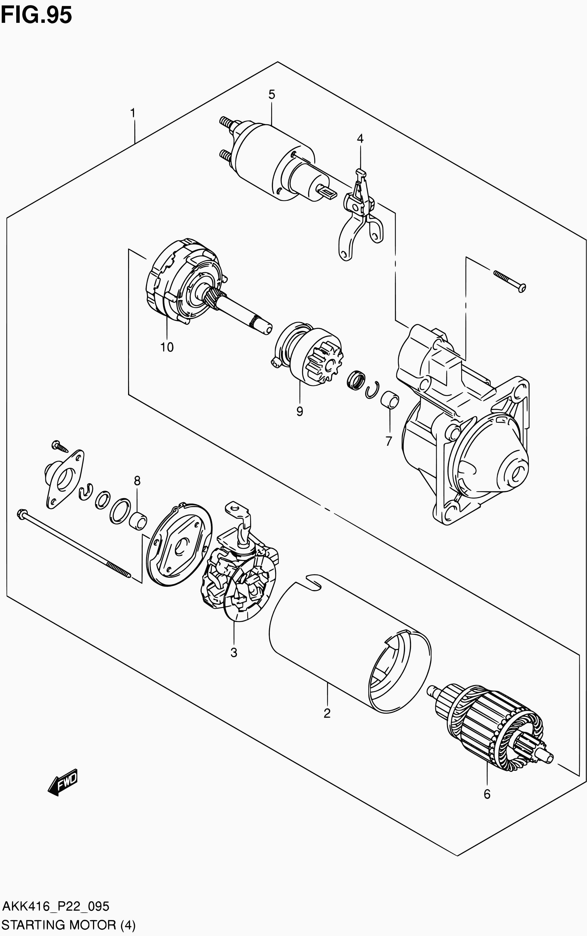 Suzuki 31191-86L00 - Ieslēgšanas svira, Starteris www.autospares.lv