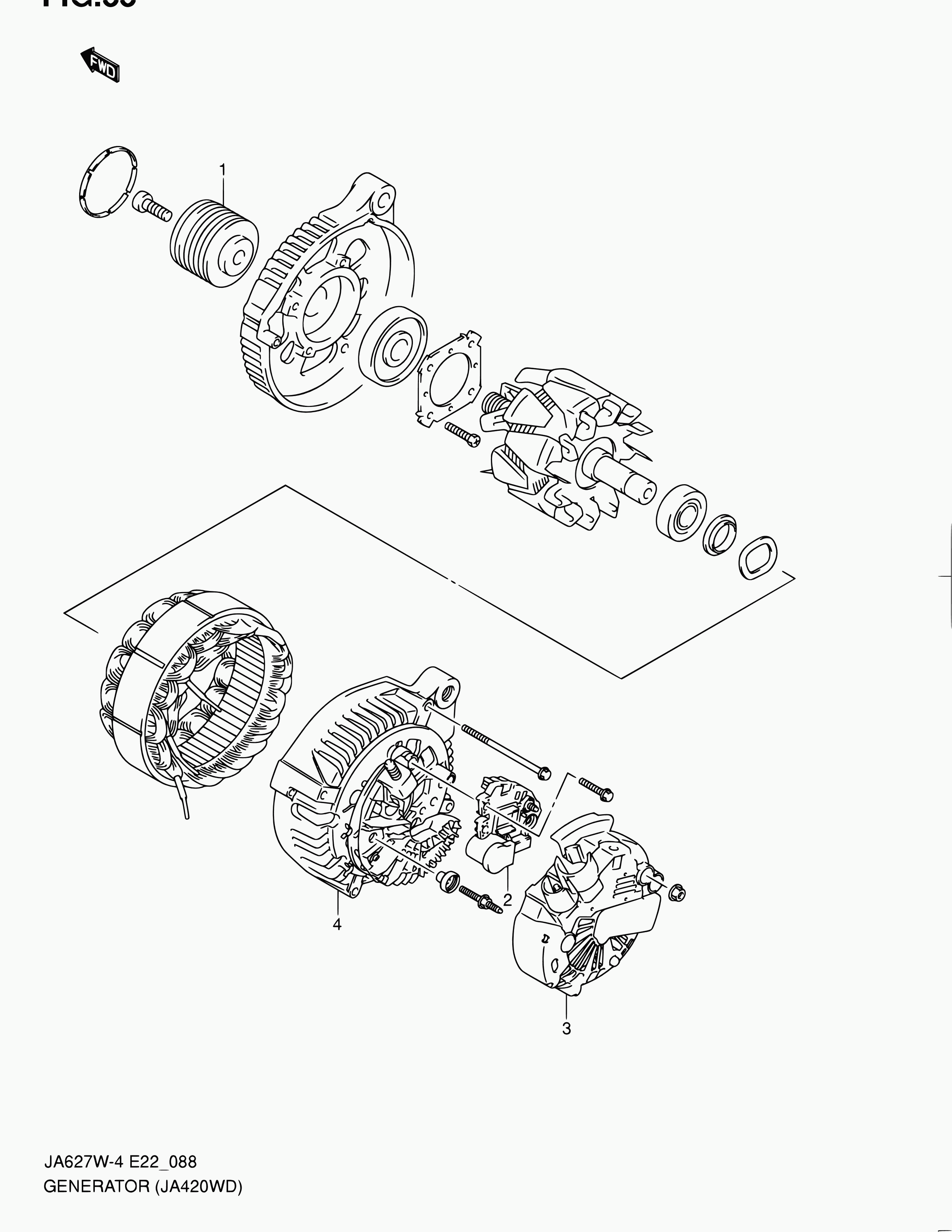 Suzuki Motorcycles 31400-68D02 - GENERATOR ASSY www.autospares.lv