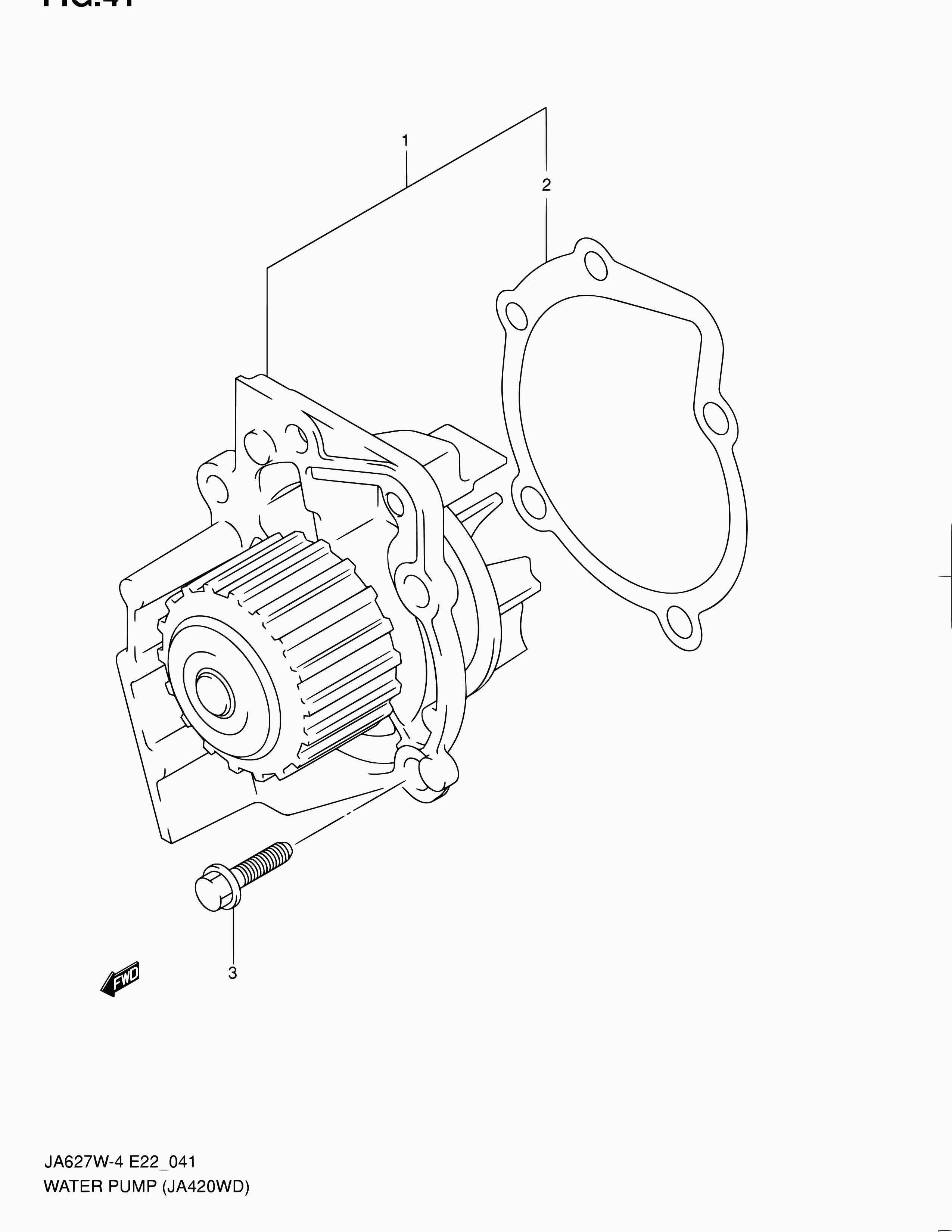 Suzuki 17410-67G00 - Ūdenssūknis autospares.lv