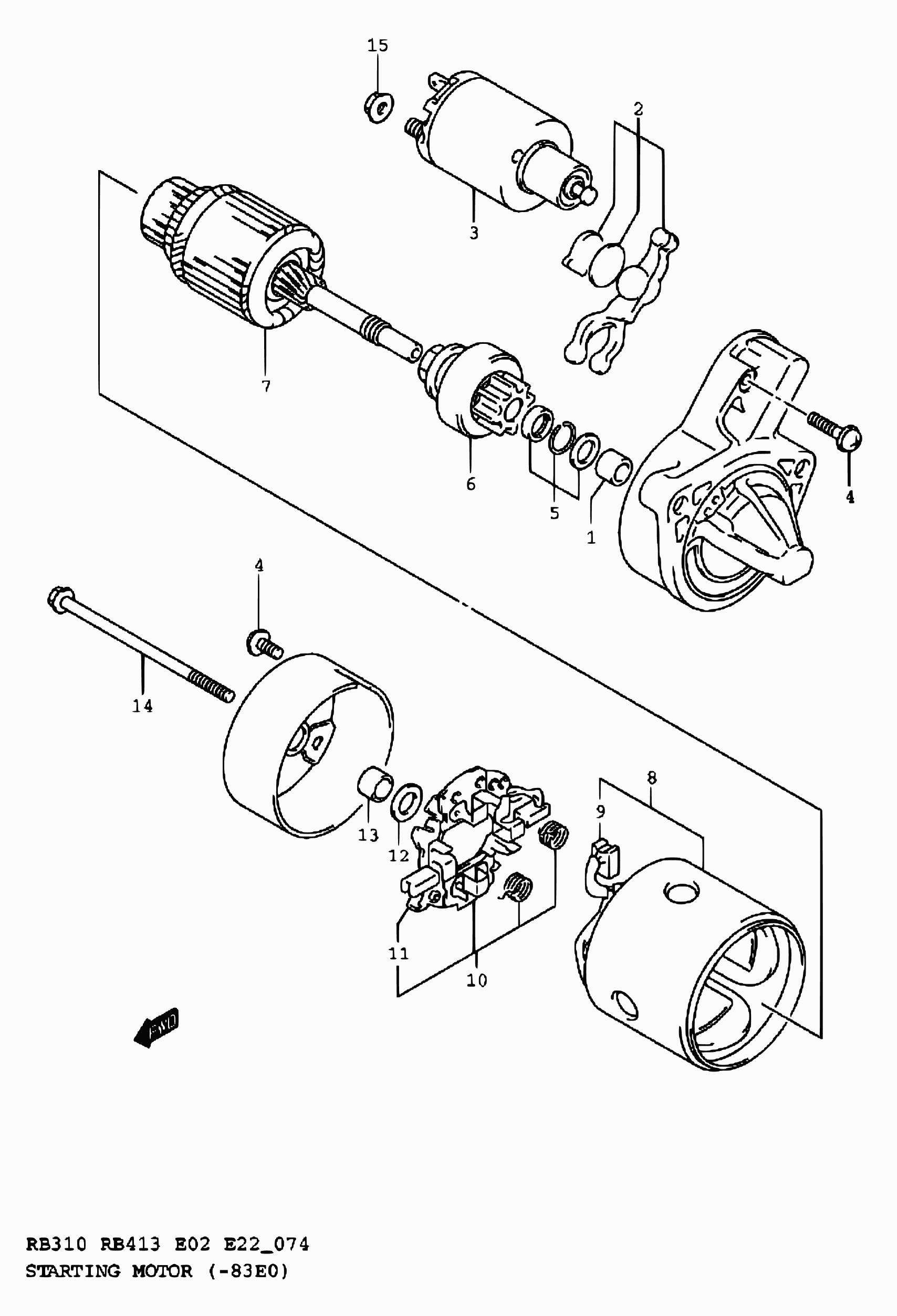 Suzuki 31100-83E00 - Стартер www.autospares.lv