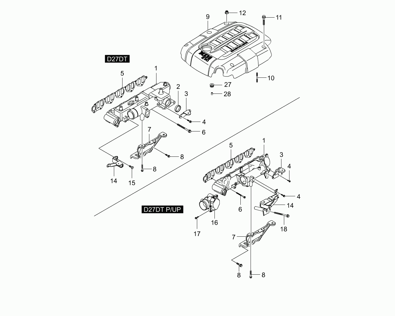 Ssangyong 6651410580 - Blīve, Ieplūdes kolektors autospares.lv