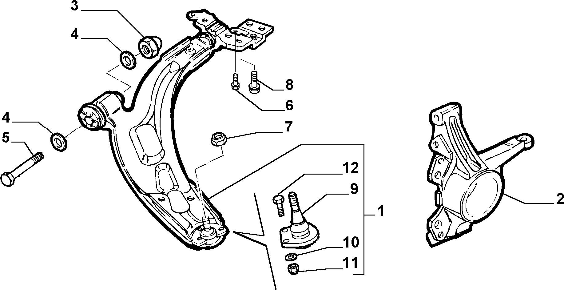 FIAT 51772988* - Track Control Arm www.autospares.lv