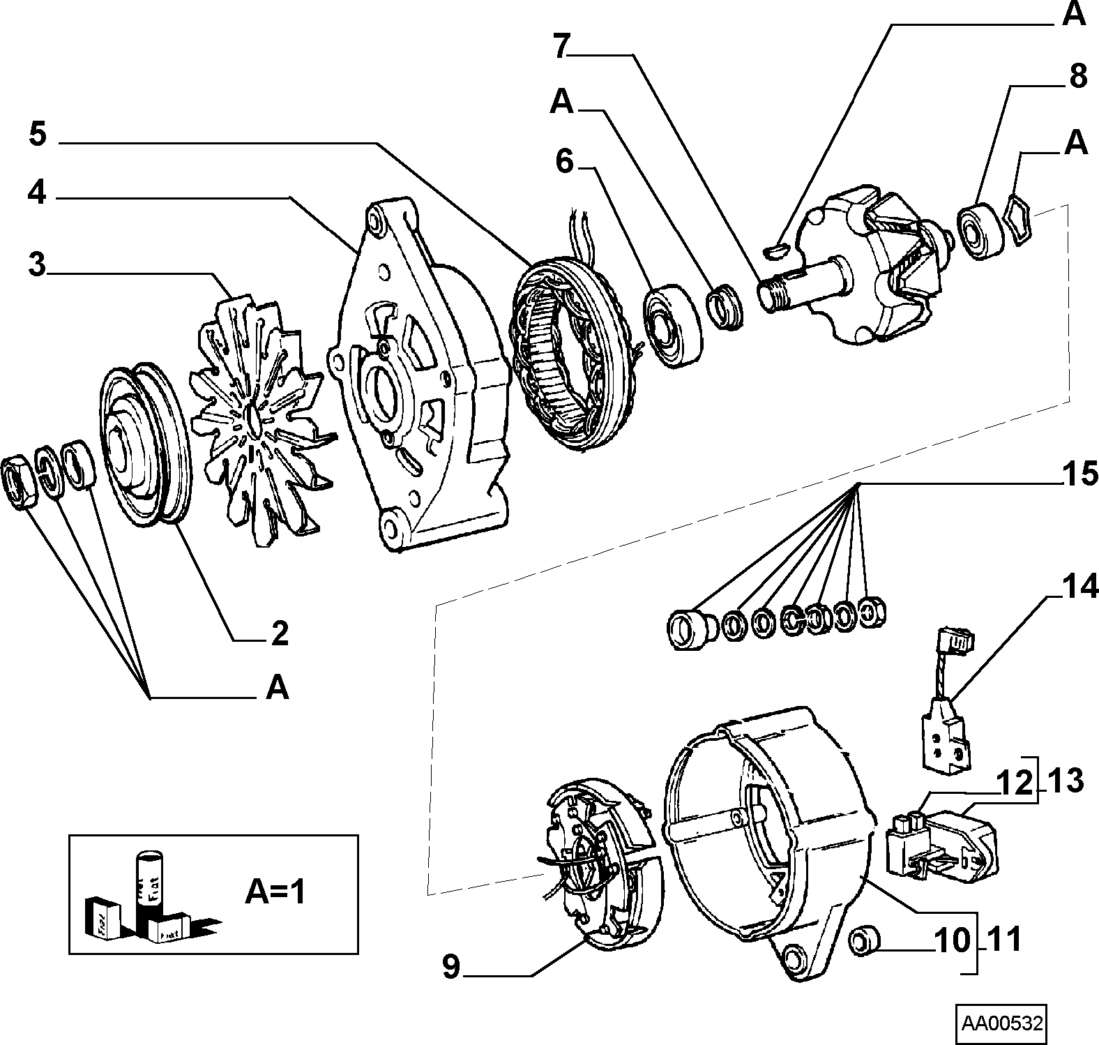 IVECO 9942 885 - Ģeneratora sprieguma regulators autospares.lv