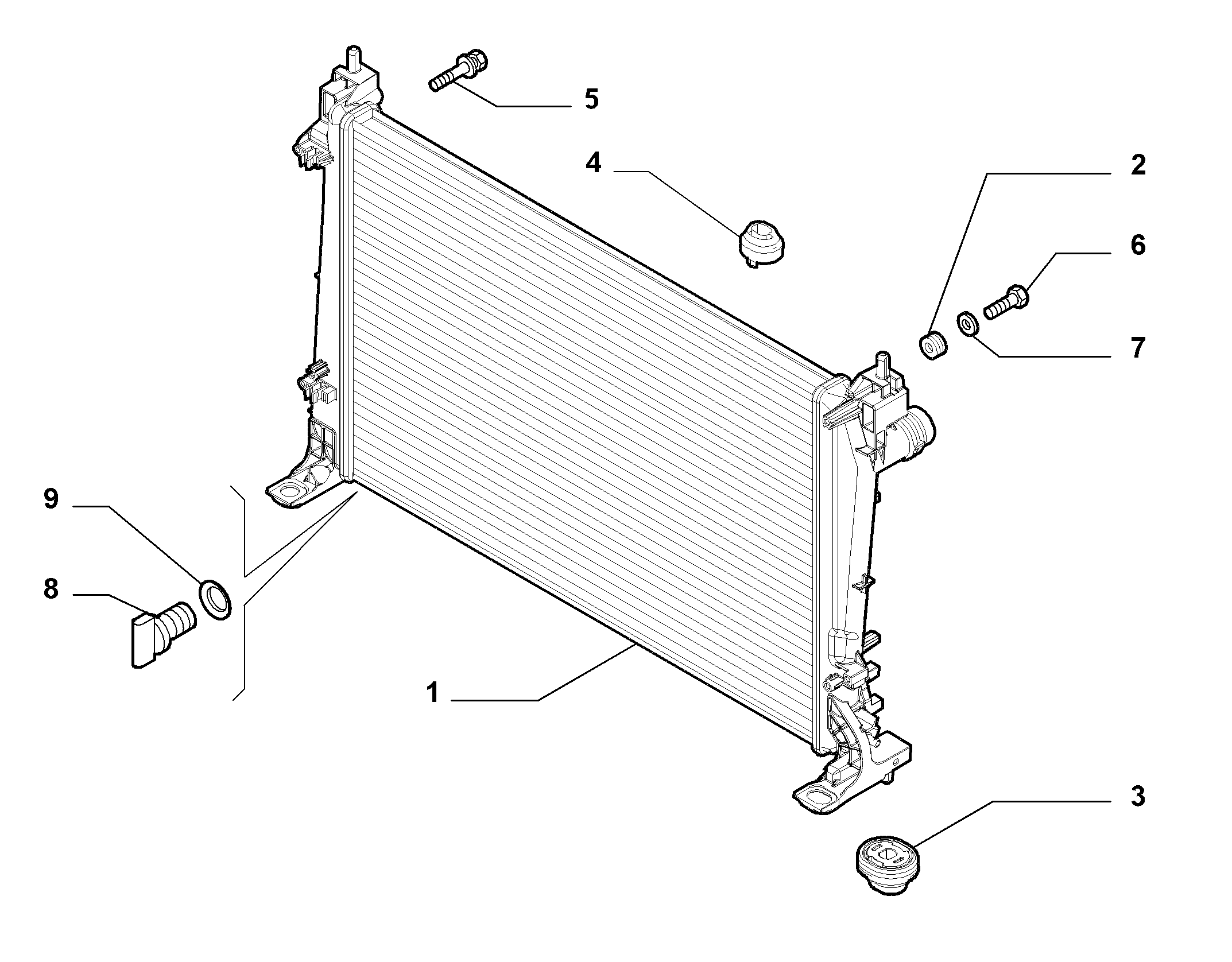 FIAT 51897080 - Radiators, Motora dzesēšanas sistēma autospares.lv