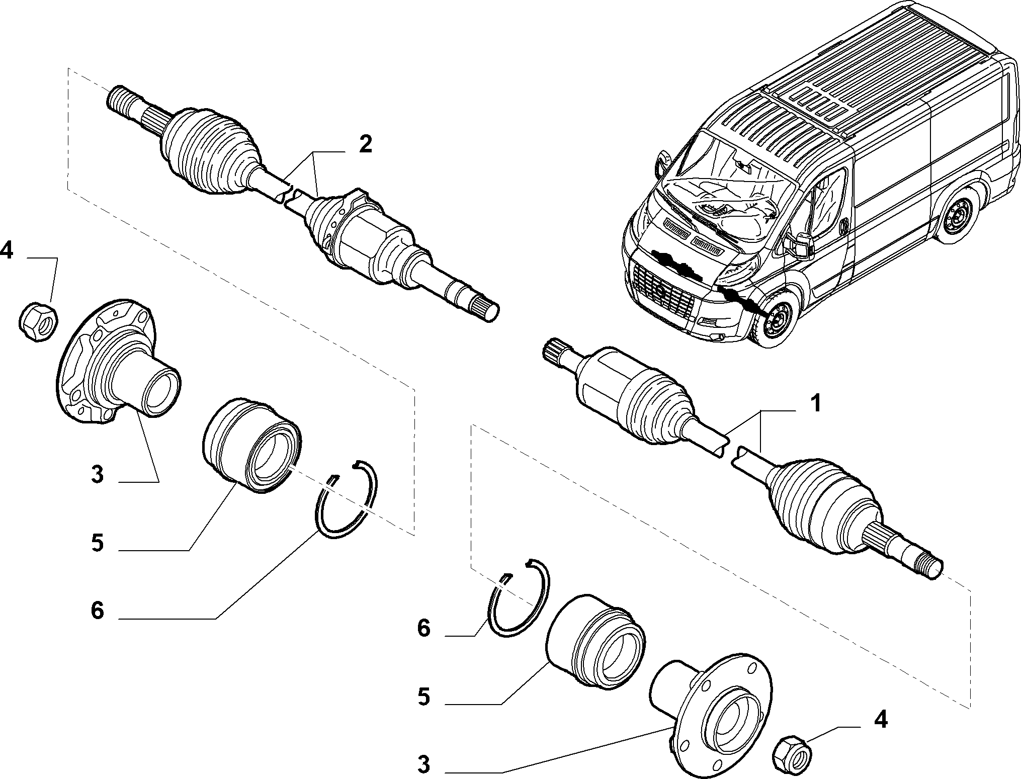 FIAT 1349786080 - Šarnīru komplekts, Piedziņas vārpsta autospares.lv