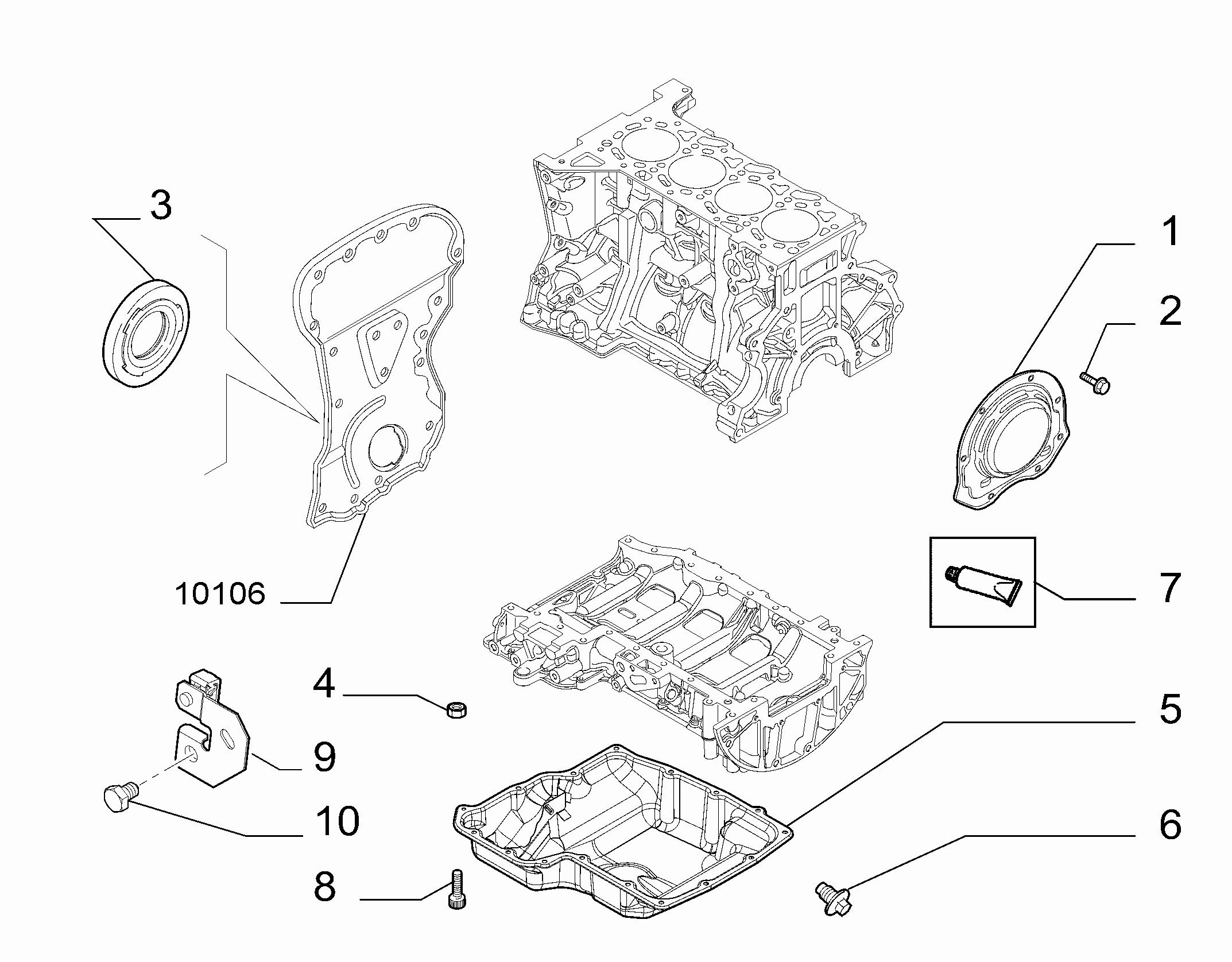 FIAT 9659901780 - Vārpstas blīvgredzens, Kloķvārpsta autospares.lv