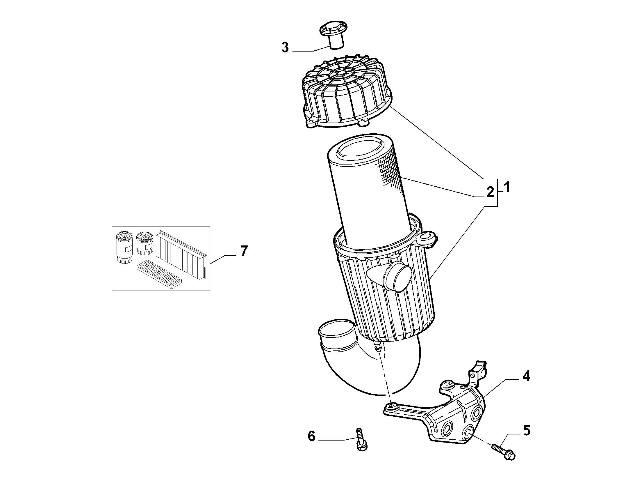 CITROËN 1359643080 - Filtrs-Komplekts autospares.lv