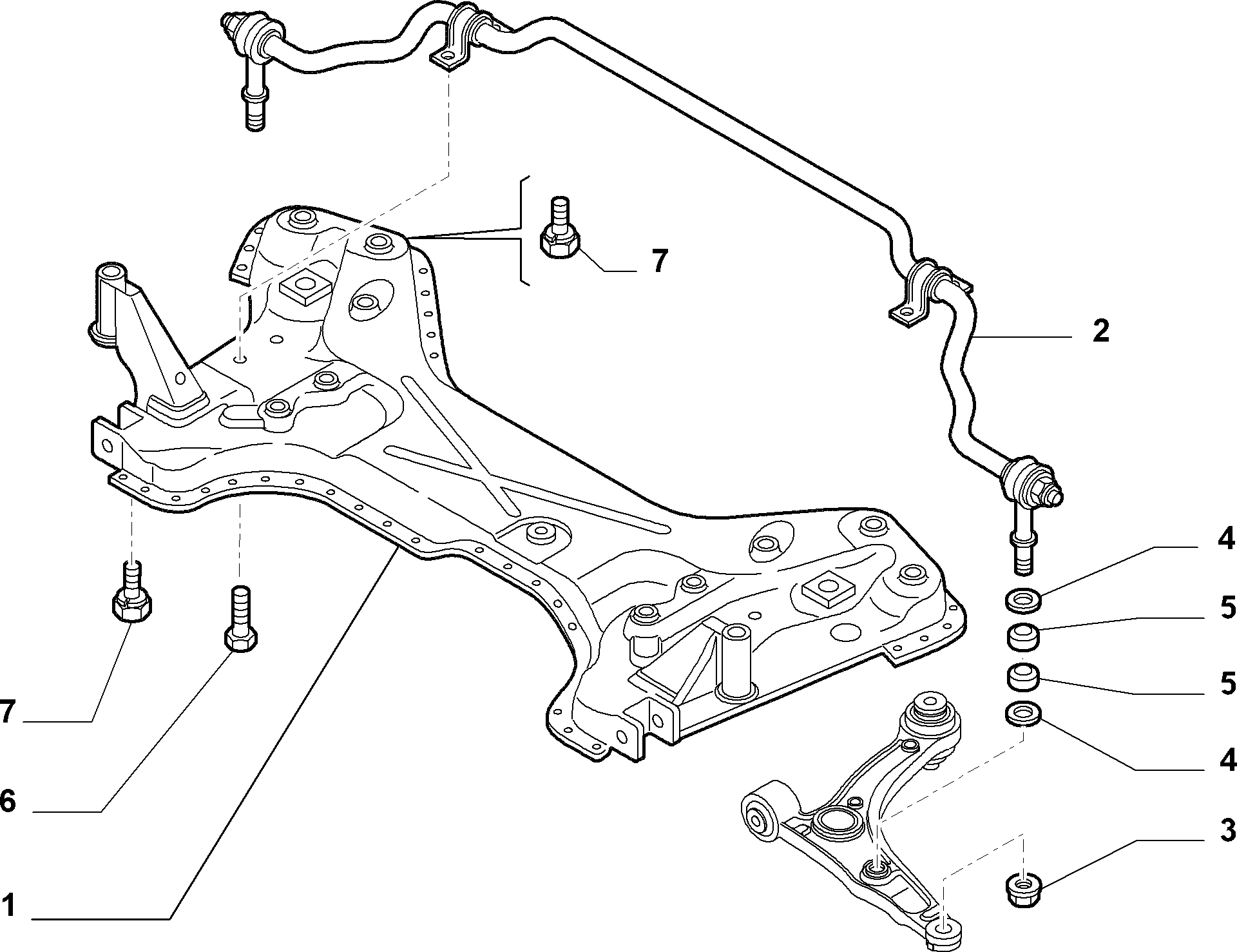 FIAT / LANCIA 1357572080 - Тяга / стойка, стабилизатор www.autospares.lv