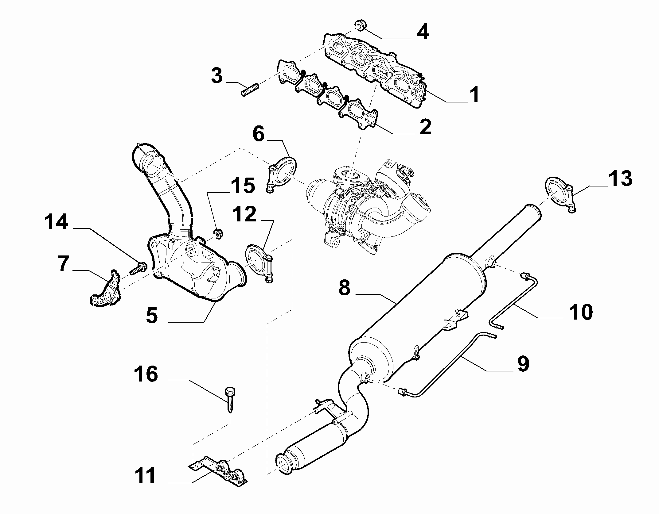 FIAT 9.624.573.280 - Соединительные элементы, система выпуска www.autospares.lv