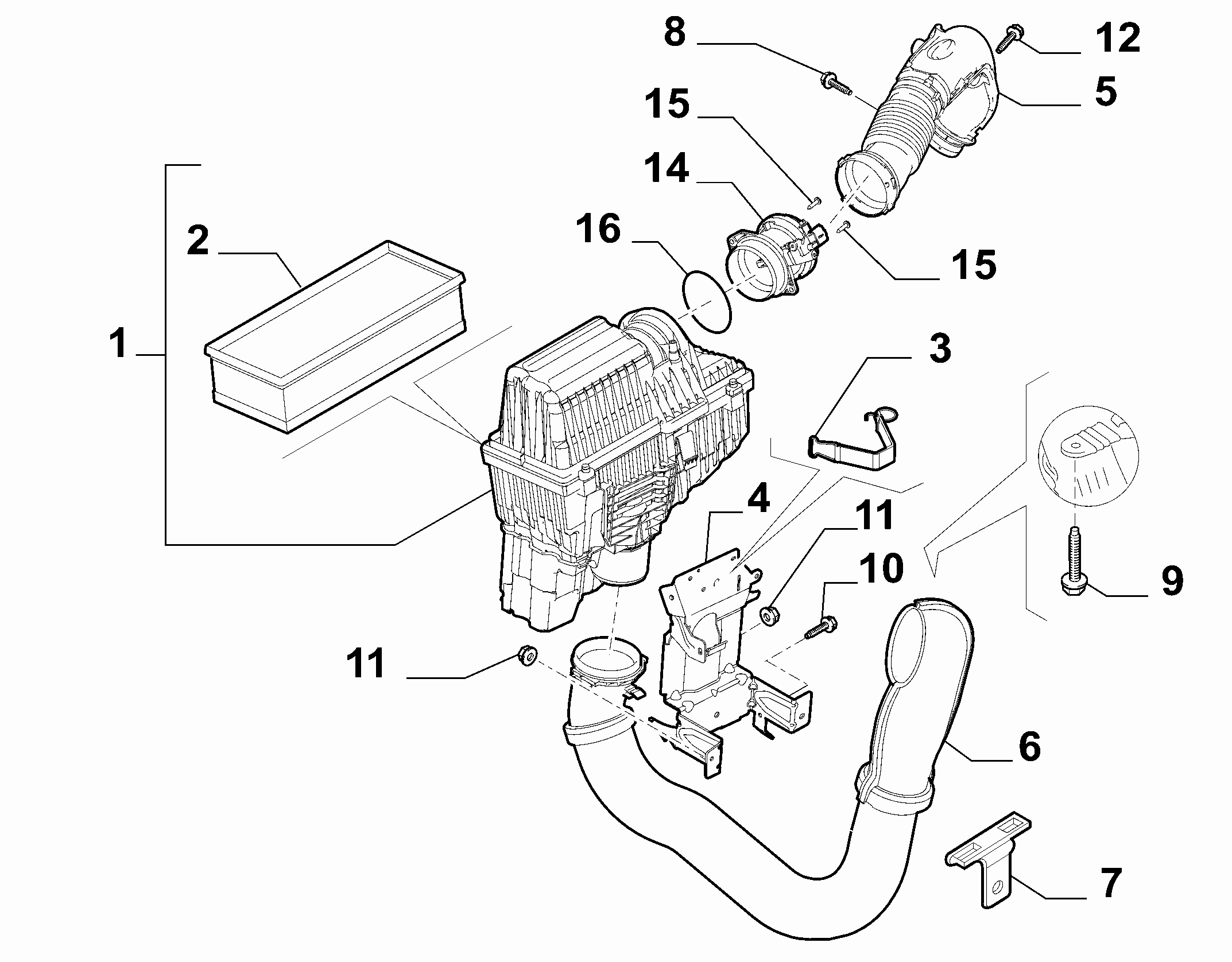 FIAT 1400474780 - Gaisa filtrs www.autospares.lv