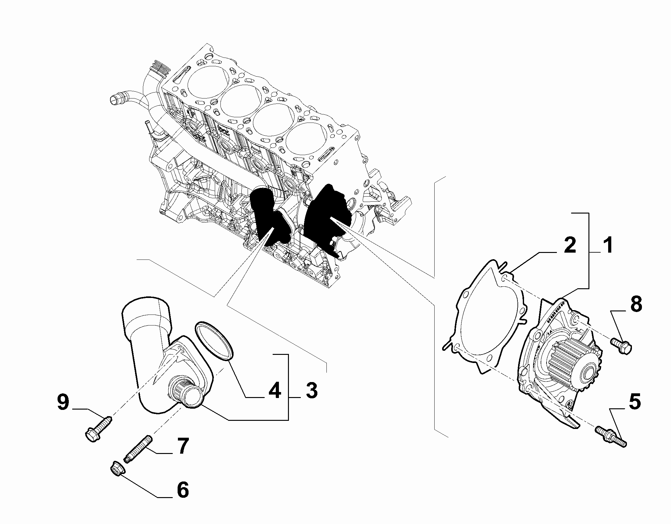 FIAT 9682360280 - Ūdenssūknis autospares.lv