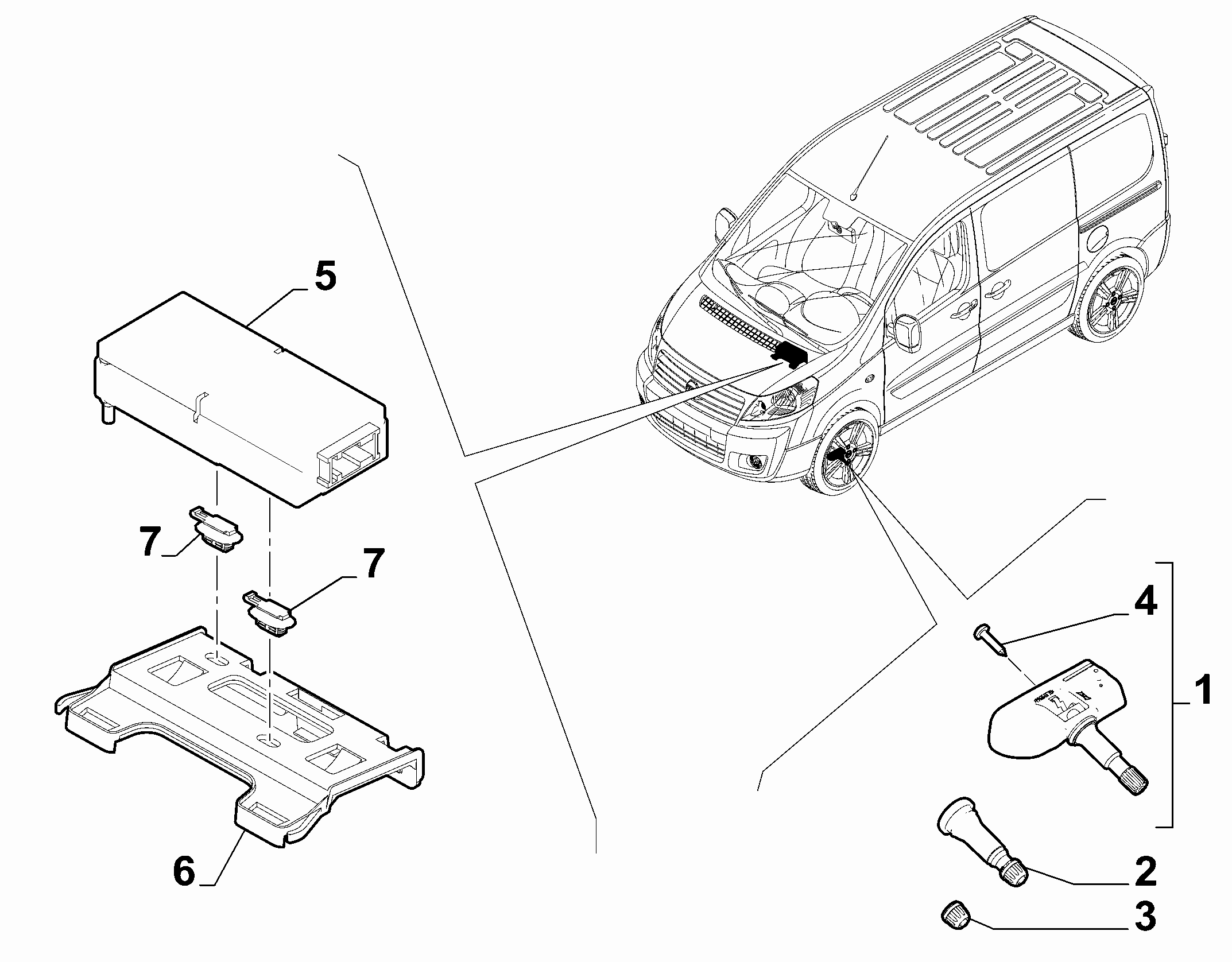 PEUGEOT 9808859080 - Riteņu grieš. ātruma devējs, Riepu spiediena kontroles sist. autospares.lv