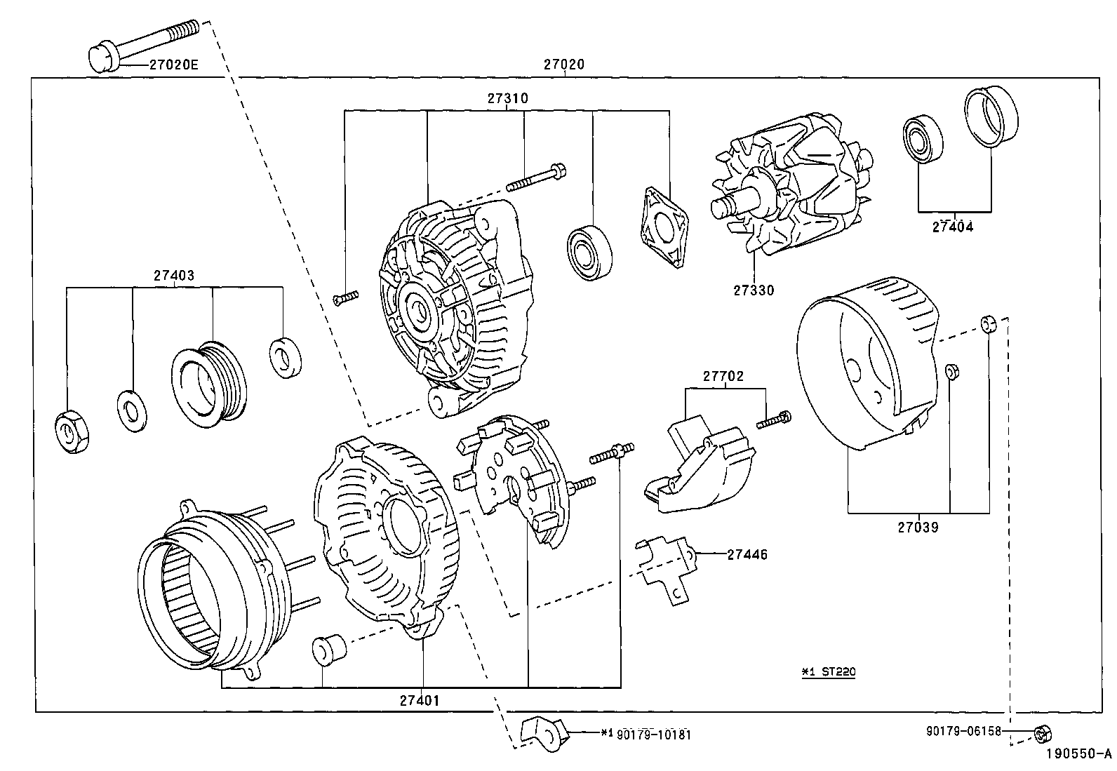 TOYOTA 27060-03070 - Ģenerators autospares.lv