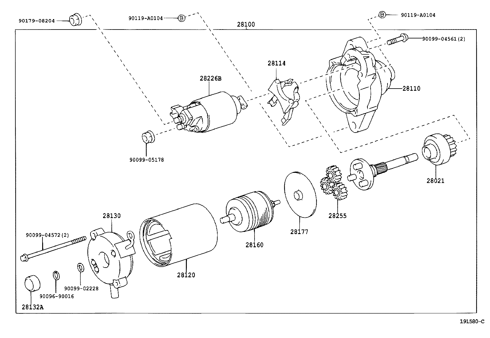 TOYOTA 281000D080 - Starteris autospares.lv