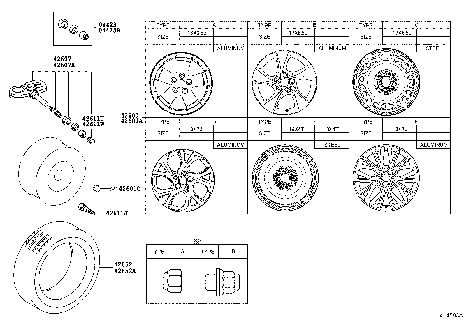 TOYOTA 42607-F4020 - Riteņu grieš. ātruma devējs, Riepu spiediena kontroles sist. autospares.lv