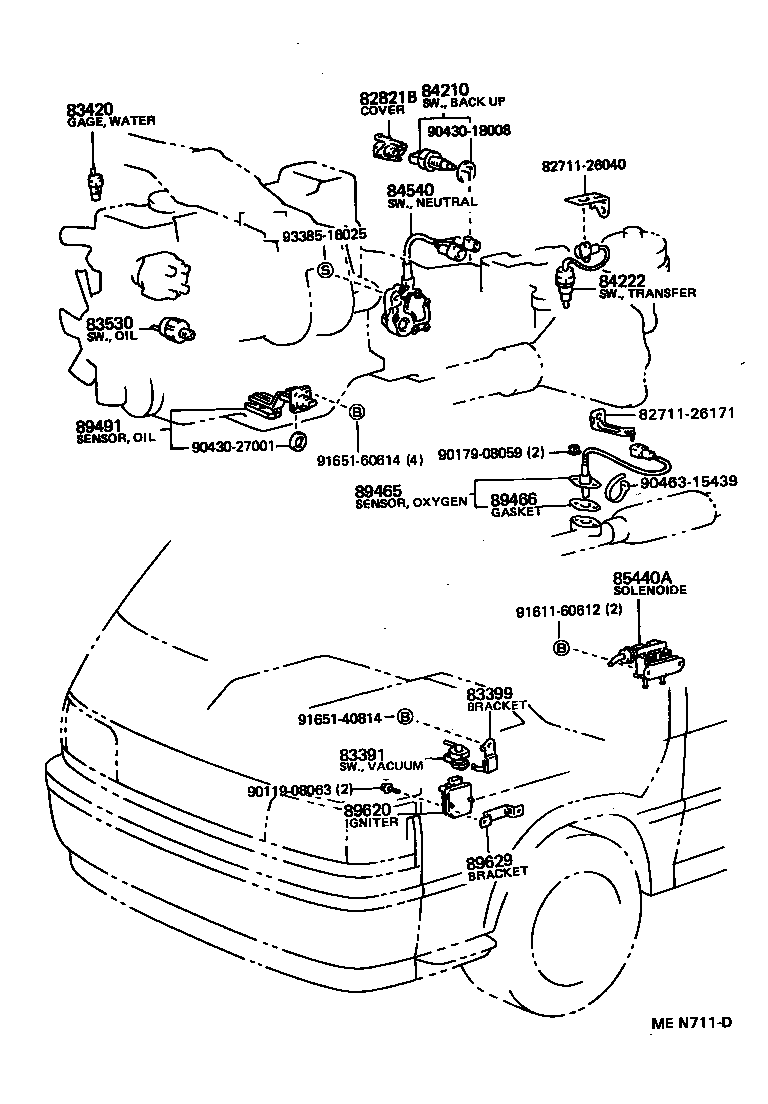 TOYOTA 89465 39226 - Lambda zonde autospares.lv